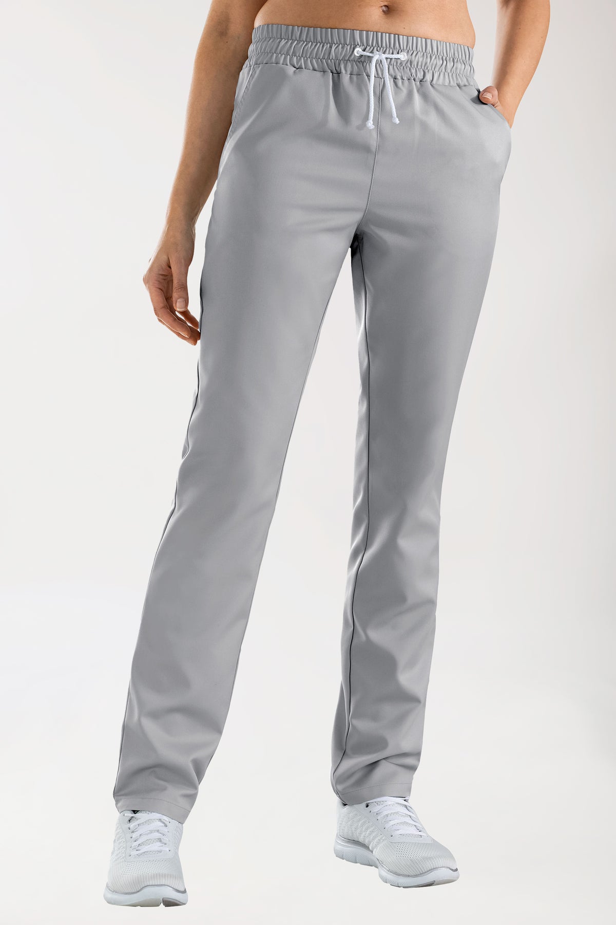 GREEN Hose Unisex - Gummibund perlgrau, Vorderansicht