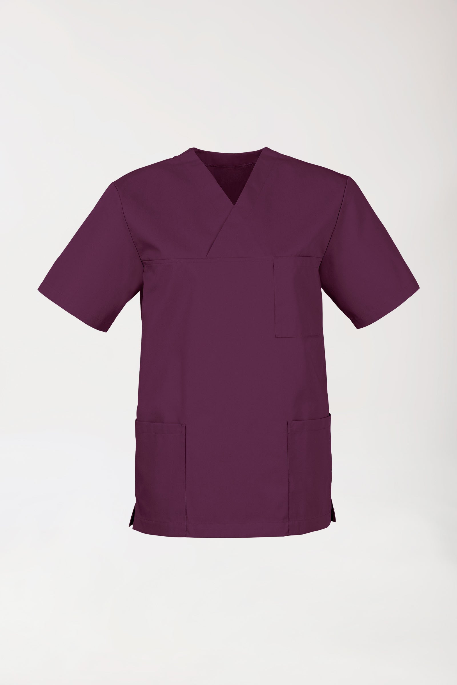 JUST STRONG Schlupfkasack Unisex - V-Ausschnitt pflaume