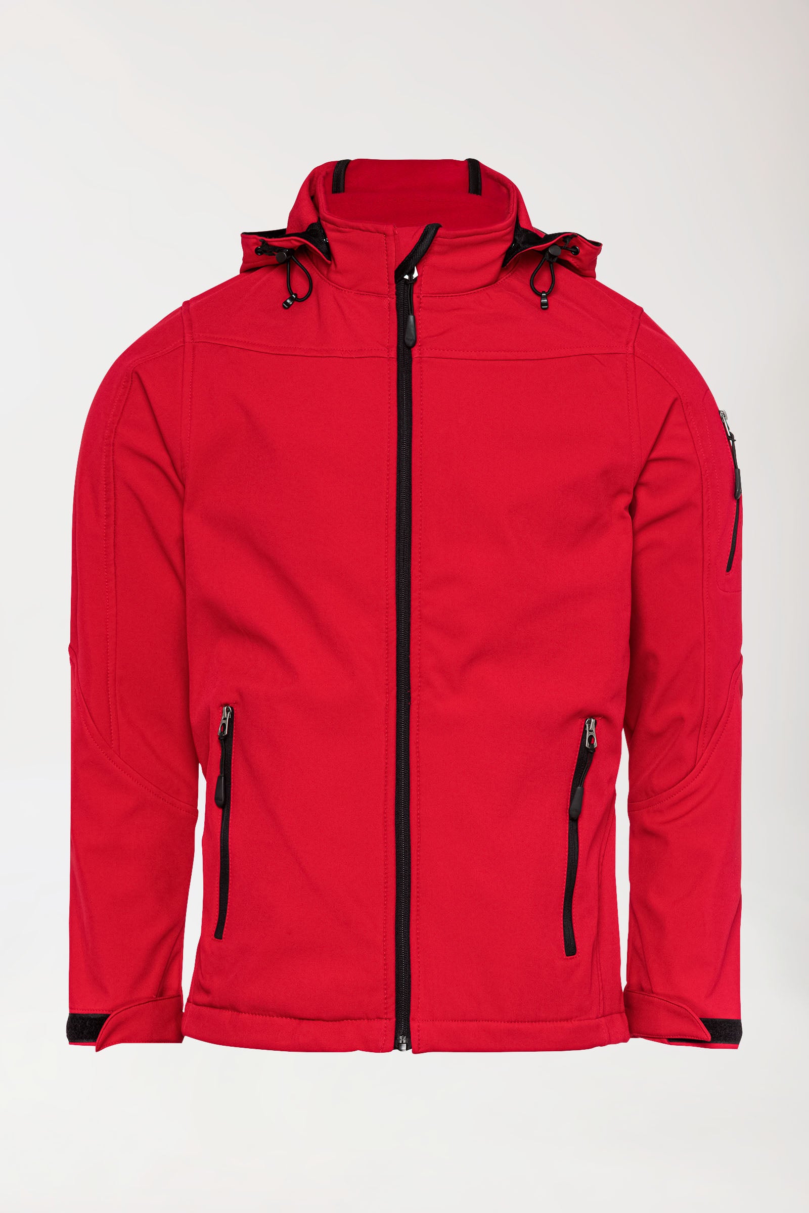 Softshell Jacken Unisex - mit Kapuze rot