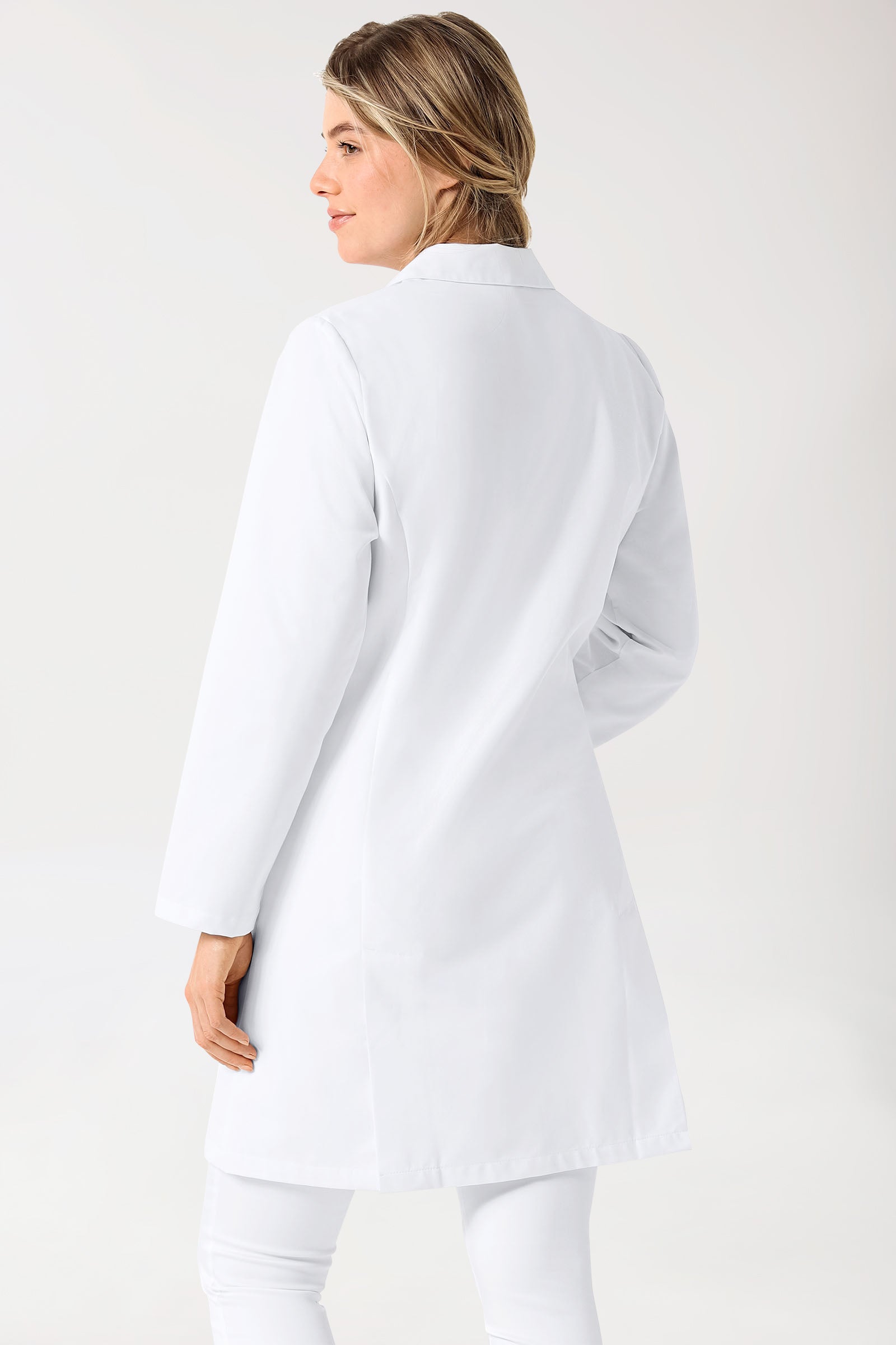 Mantel Damen - Reverskragen weiß