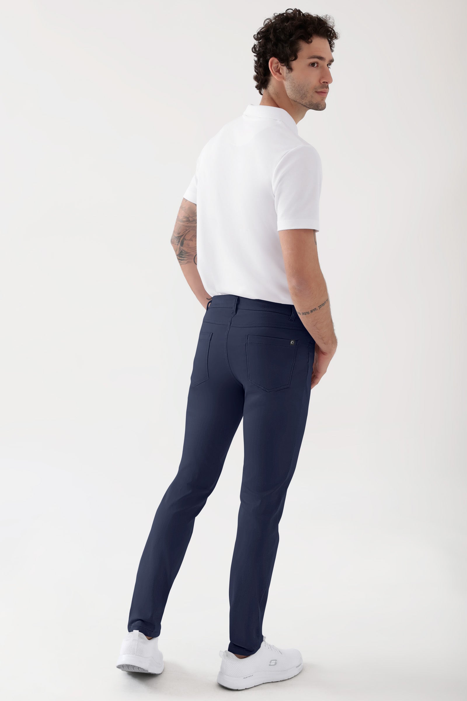 COMFY FLEX 5-Pocket Hose Herren - schlankes Bein navy