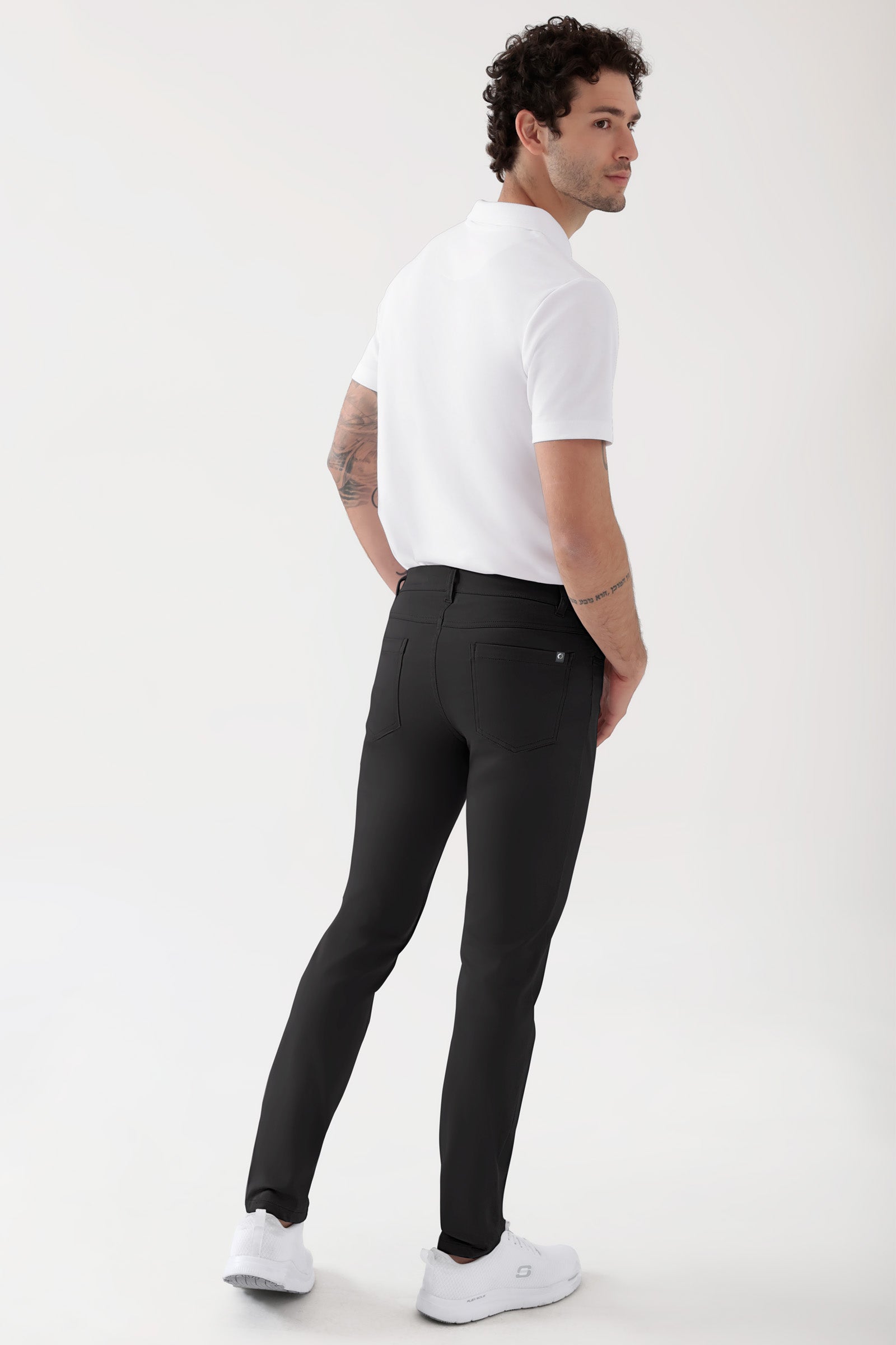 COMFY FLEX 5-Pocket Hose Herren - schlankes Bein schwarz