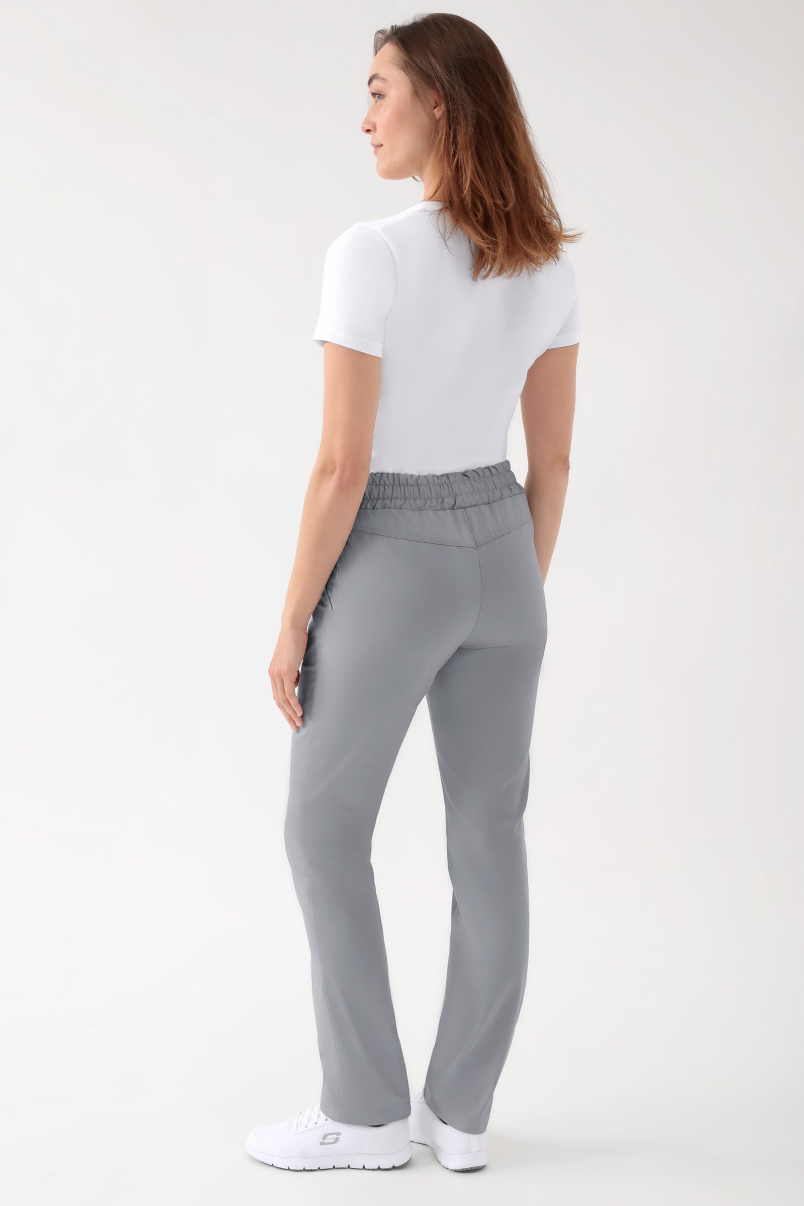 CORE Hose Unisex - hoher Bund grau, Rückansicht 