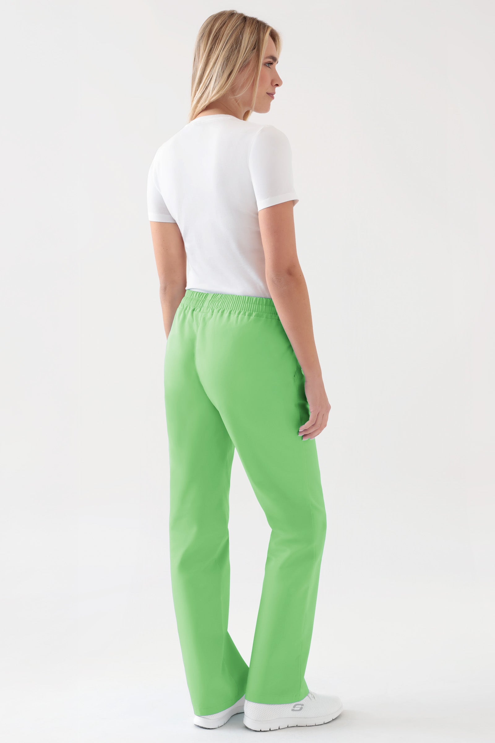 JUST STRONG Hose Damen - Gummibund apfelgrün, Rückansicht 