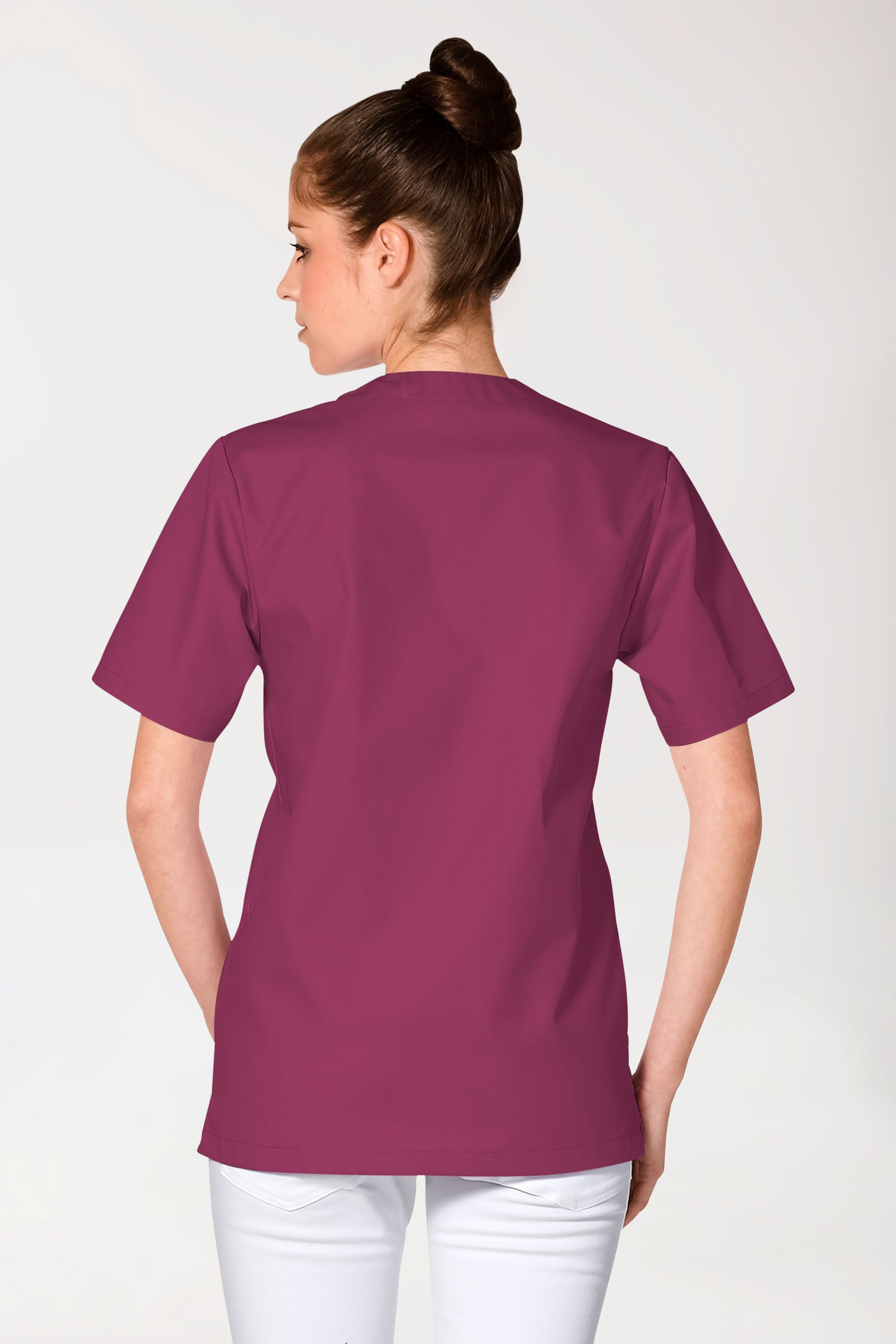 JUST STRONG Schlupfkasack Unisex - V-Ausschnitt berry