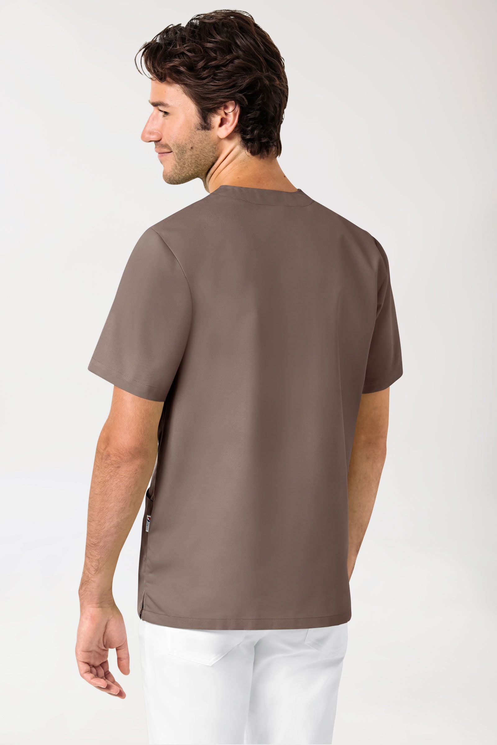 JUST STRONG Schlupfkasack Unisex - V-Ausschnitt deep taupe