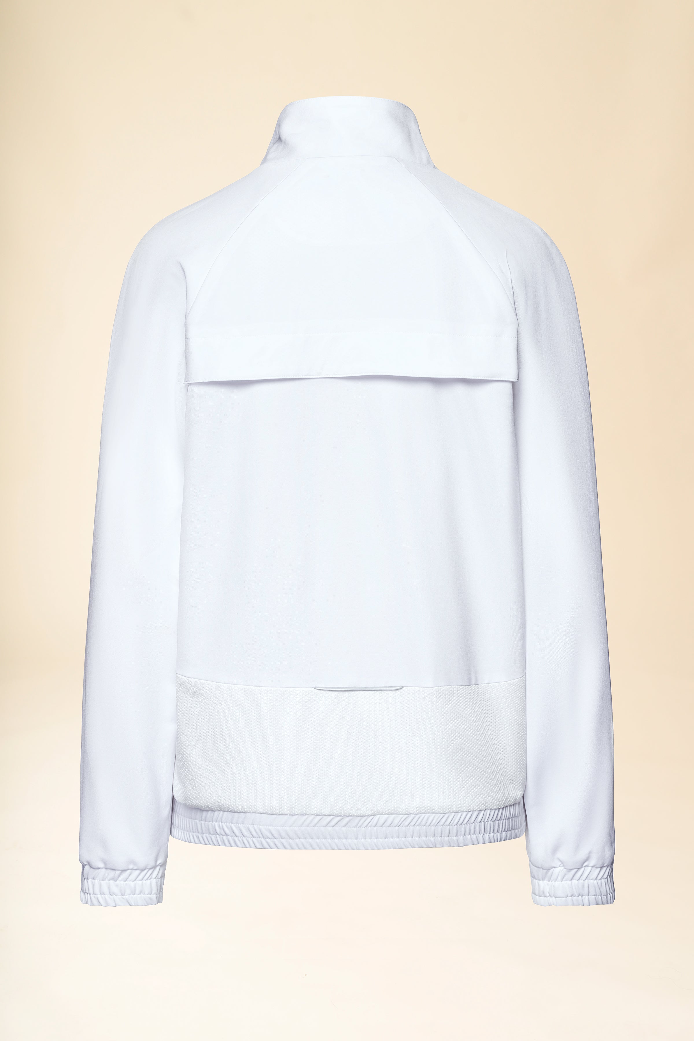 KAERE Blousonjacke Damen - mit elastischen Bündchen weiß, Rückansicht 