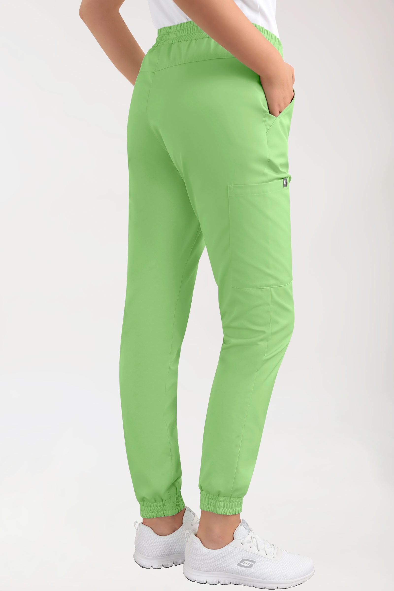 CORE Cargohose Damen - Jogpants Style apfelgrün