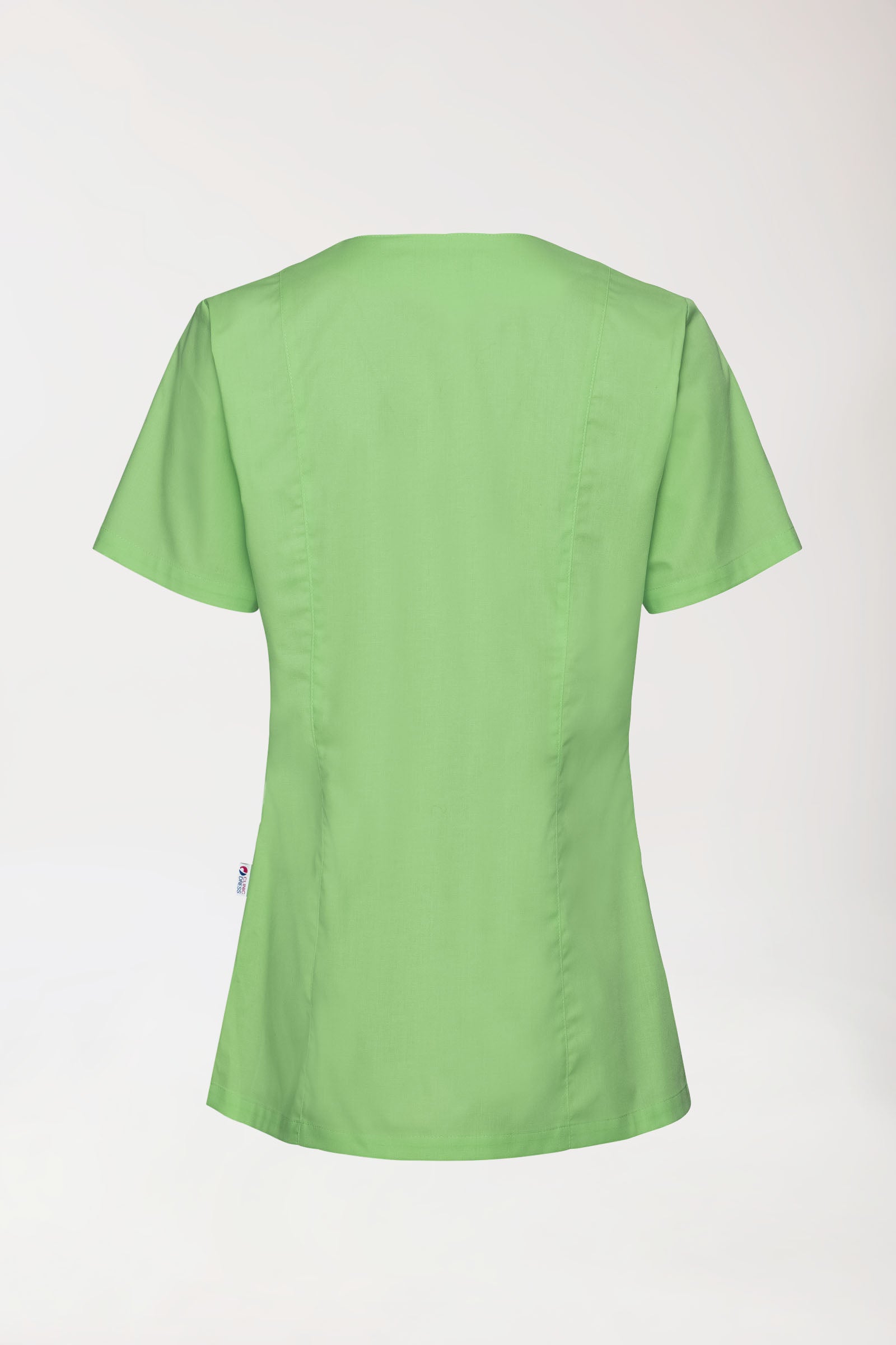 Stretch Kasack Damen - durchgeknöpft apfelgrün