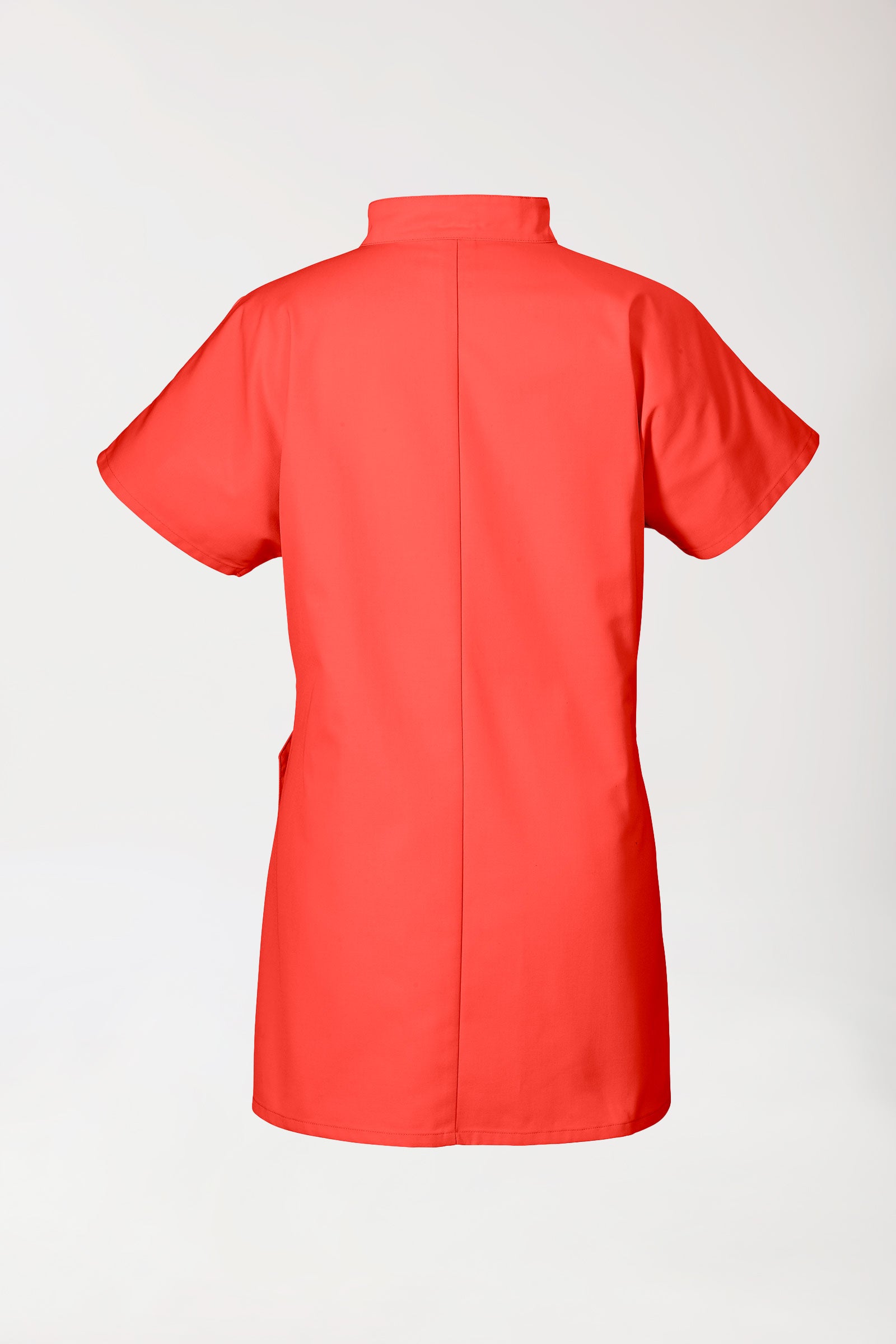 JUST STRONG Kasack Damen - Druckknopfleiste mandarinrot