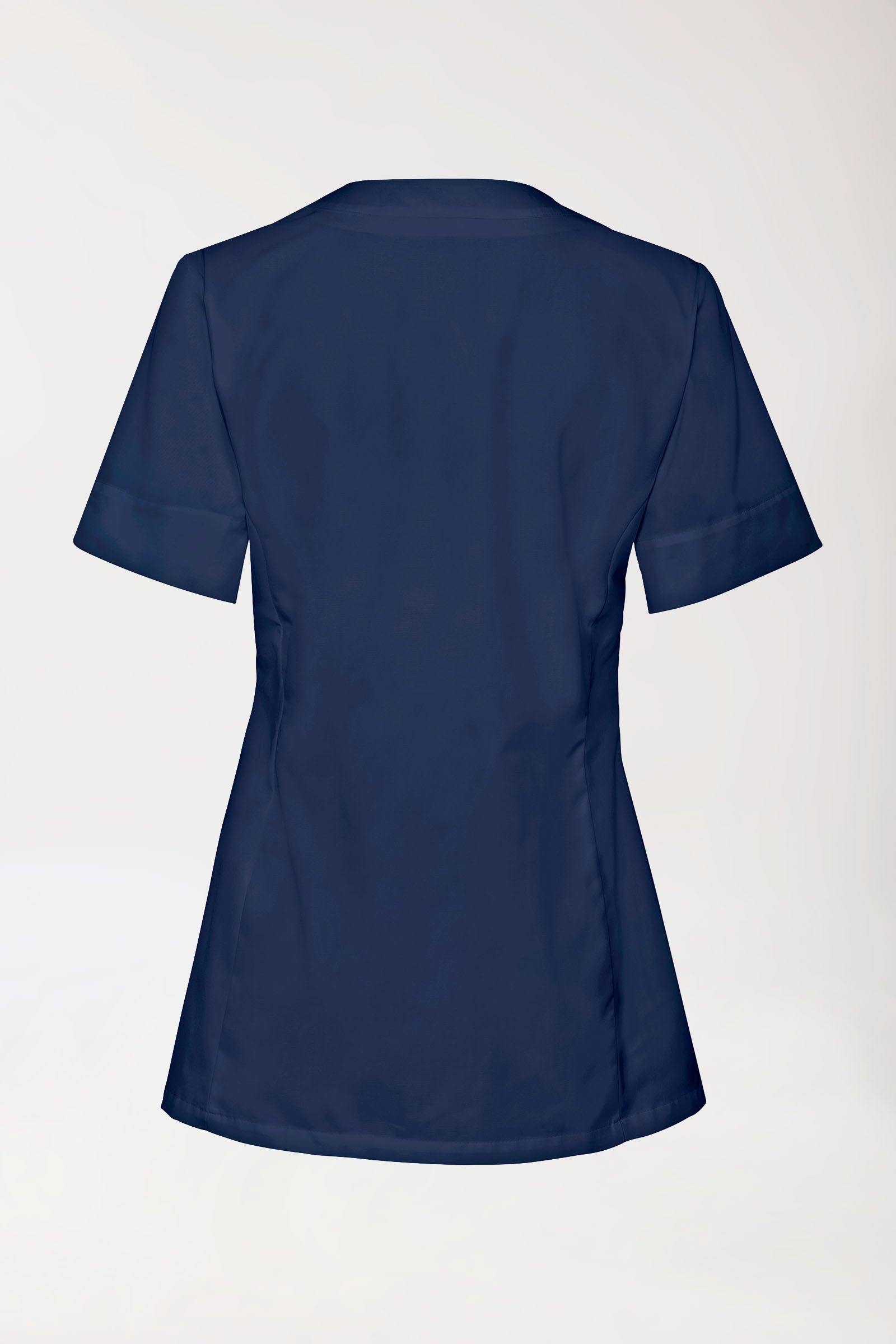 Beauty Kasack Damen - verdeckte Knopfleiste navy