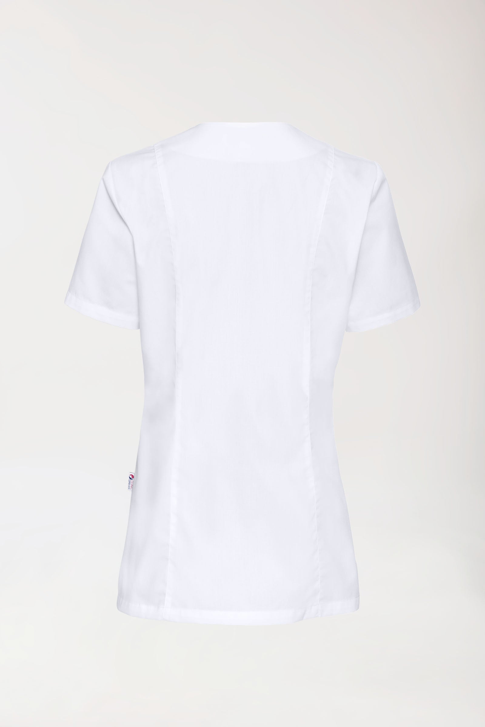 Stretch Kasack Damen - durchgeknöpft weiß