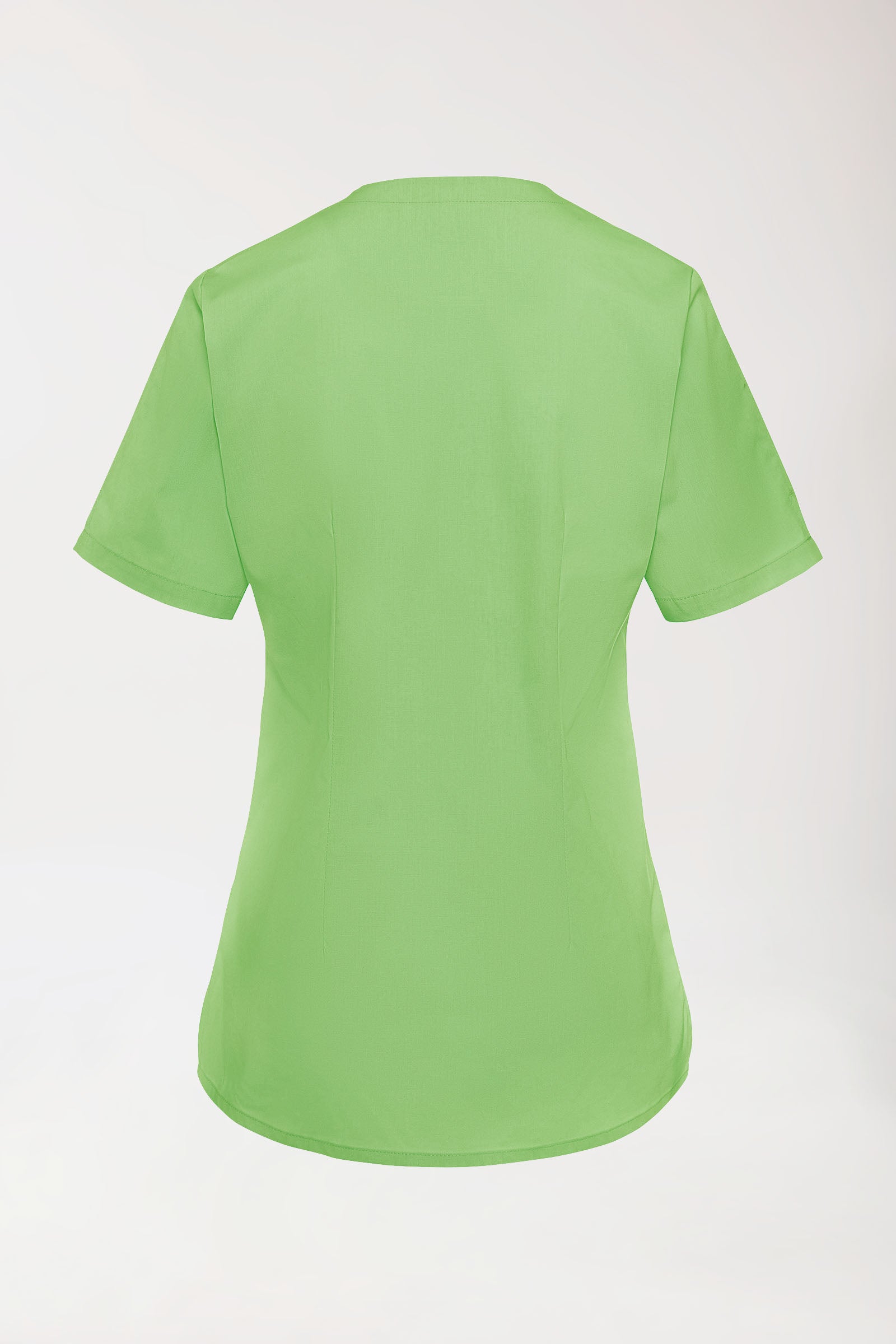 Stretch Schlupfkasack Damen - V-Ausschnitt apfelgrün