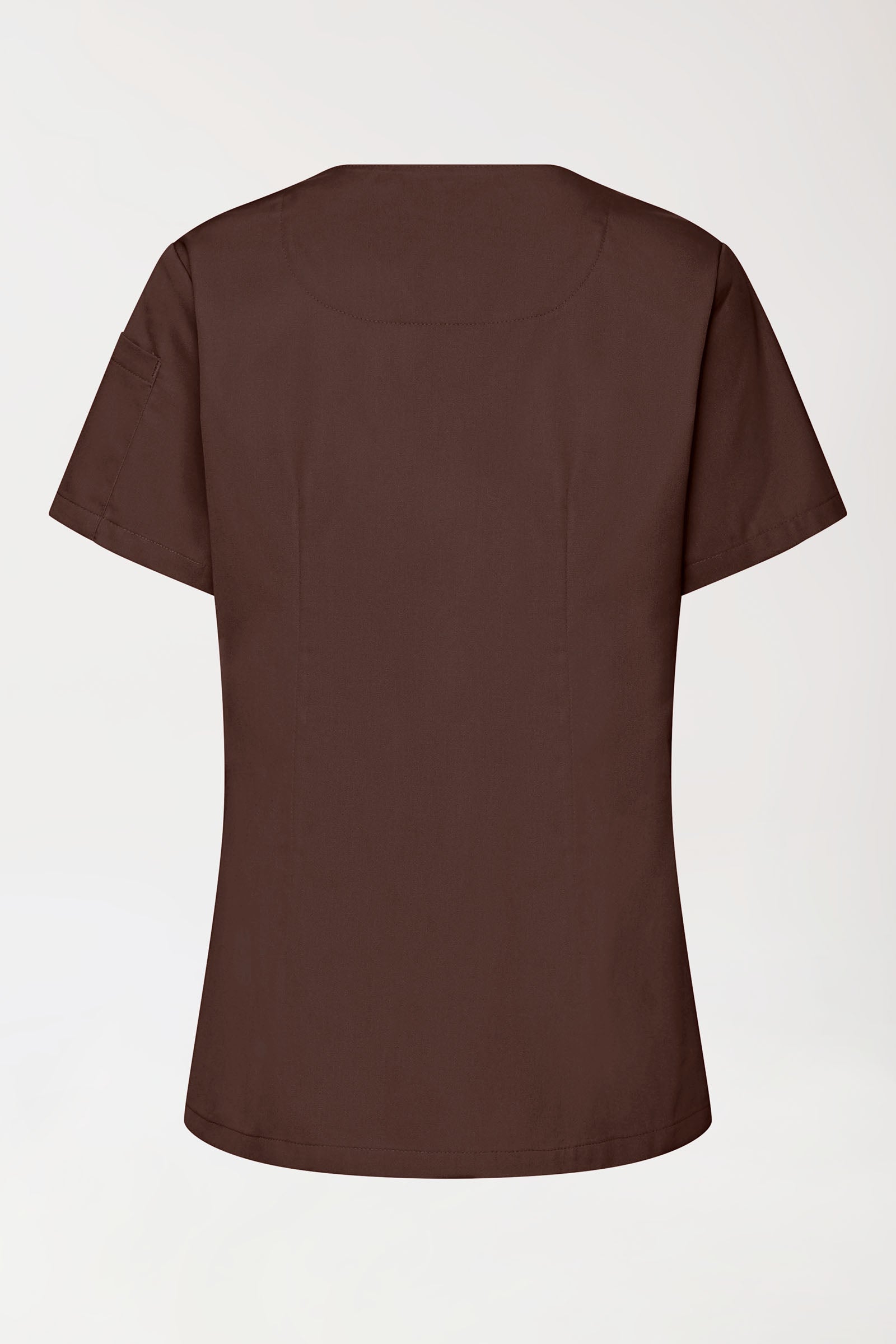 GREEN Stretch Schlupfkasack Damen - V-Ausschnitt coffee