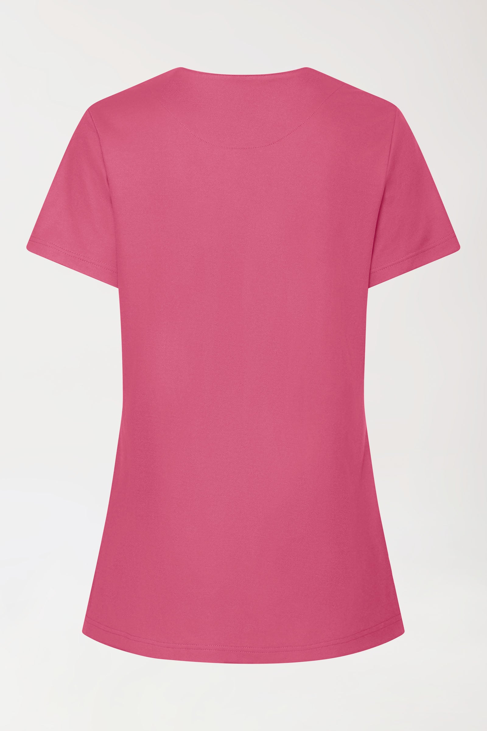 COMFY FLEX Stretch Schlupfkasack Damen - mit Druckknöpfen rosenholz, Rückansicht 