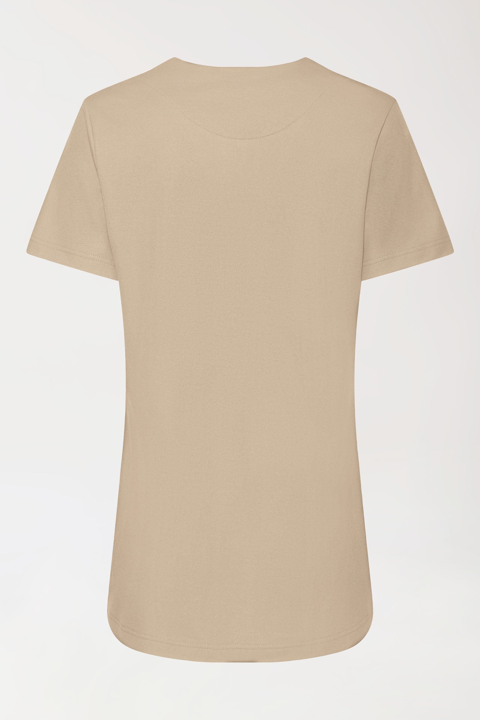 COMFY FLEX Stretch Schlupfkasack Damen - Herzausschnitt sand, Rückansicht 
