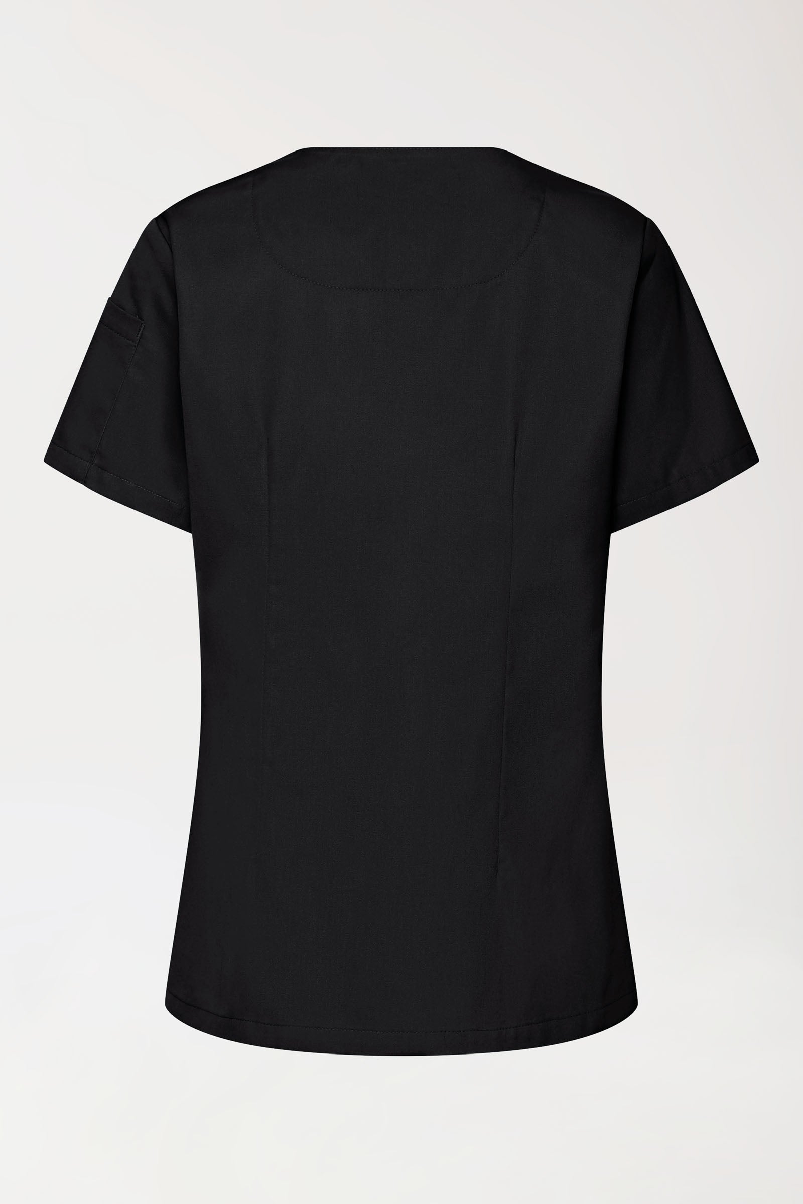 GREEN Stretch Schlupfkasack Damen - V-Ausschnitt schwarz