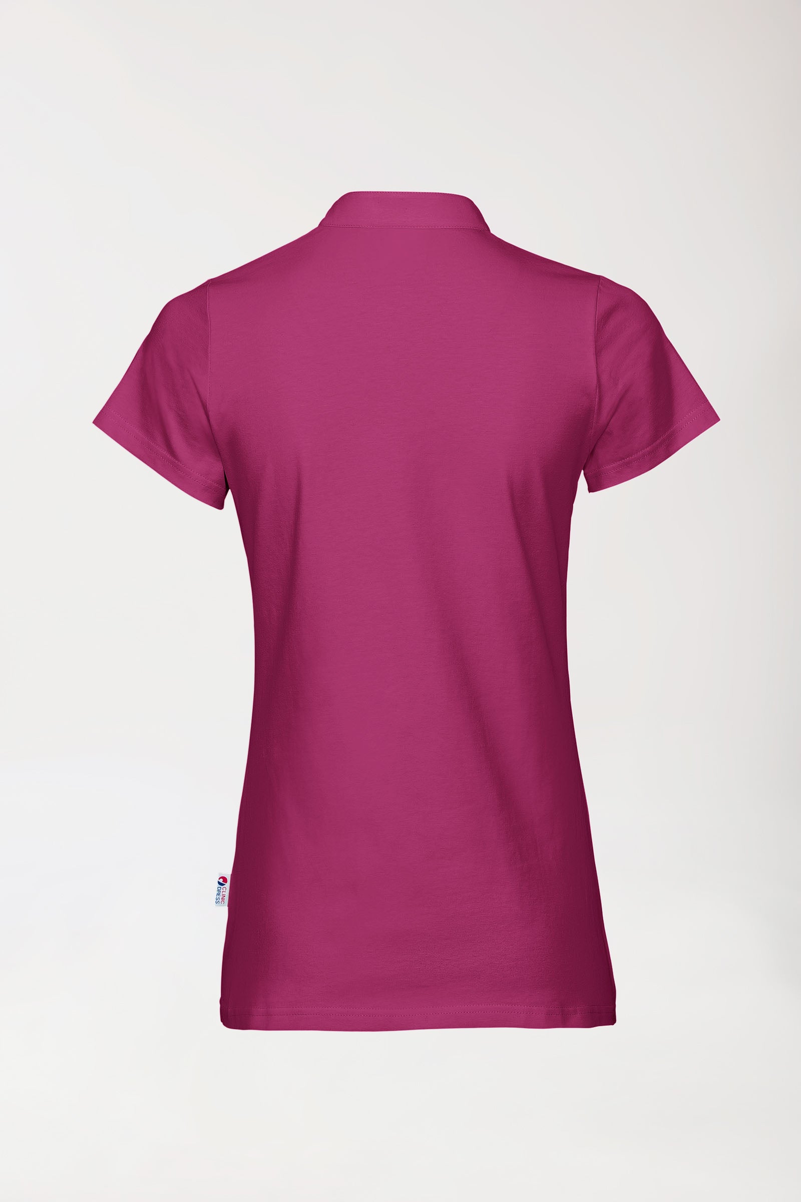 Stretch Shirt Damen - Stehkragen berry