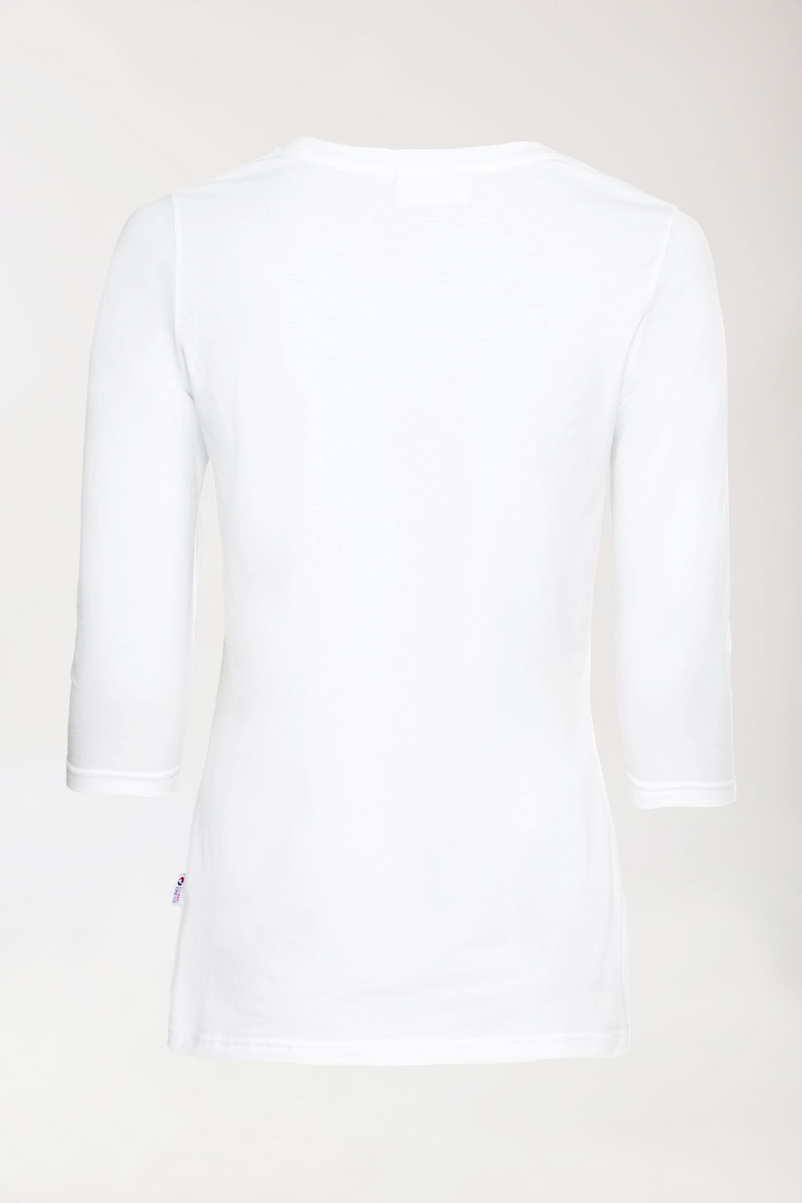 CORE Shirt Damen - 3/4 Arm weiß, Rückansicht 