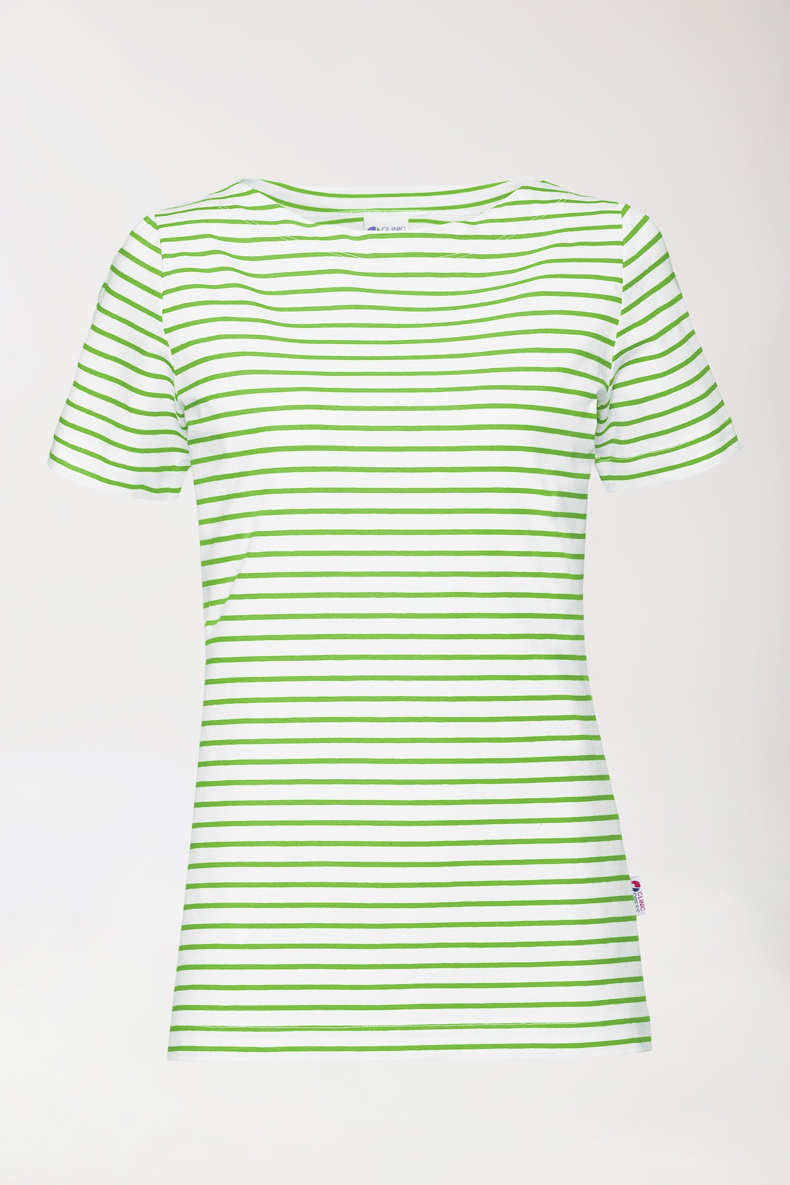 Shirt Damen - 1/2 Arm weiß/apfelgrün