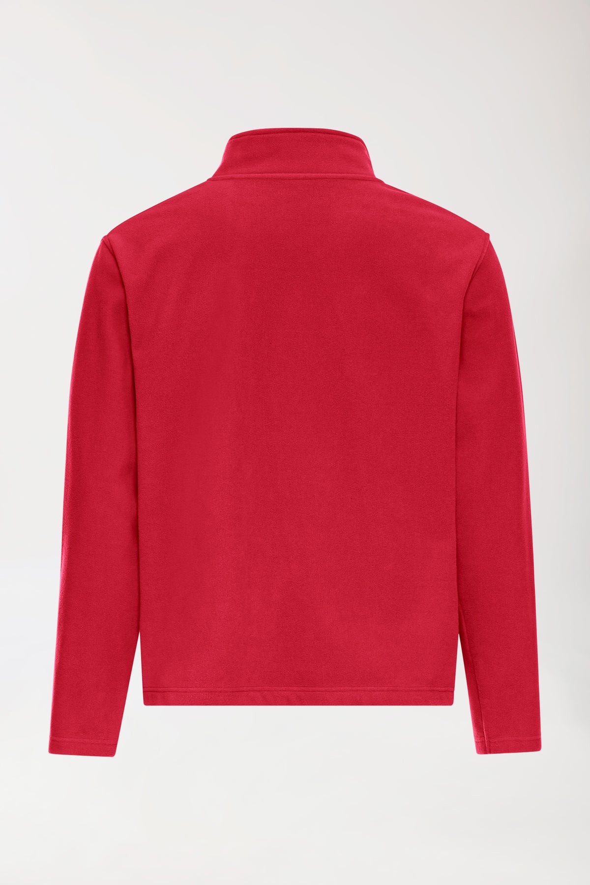 Fleecejacke Herren - Stehkragen rot