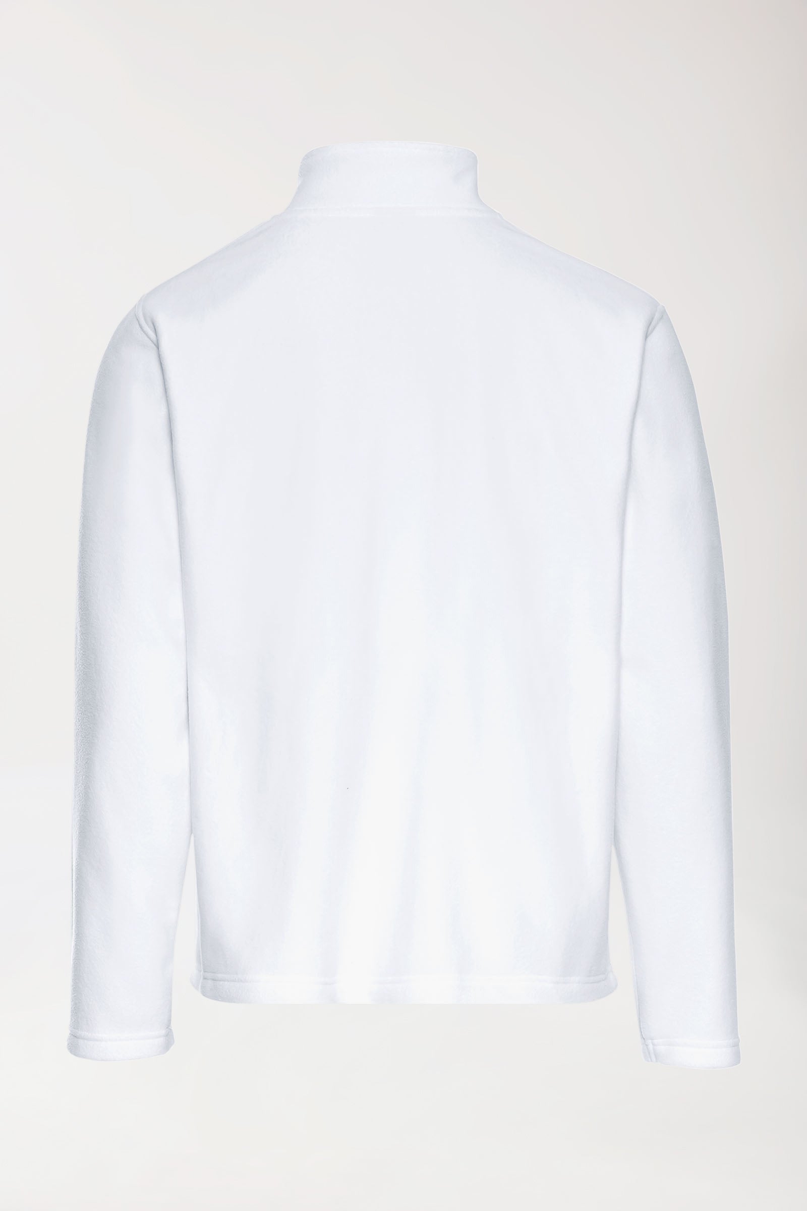 Fleecejacke Herren - Stehkragen weiß