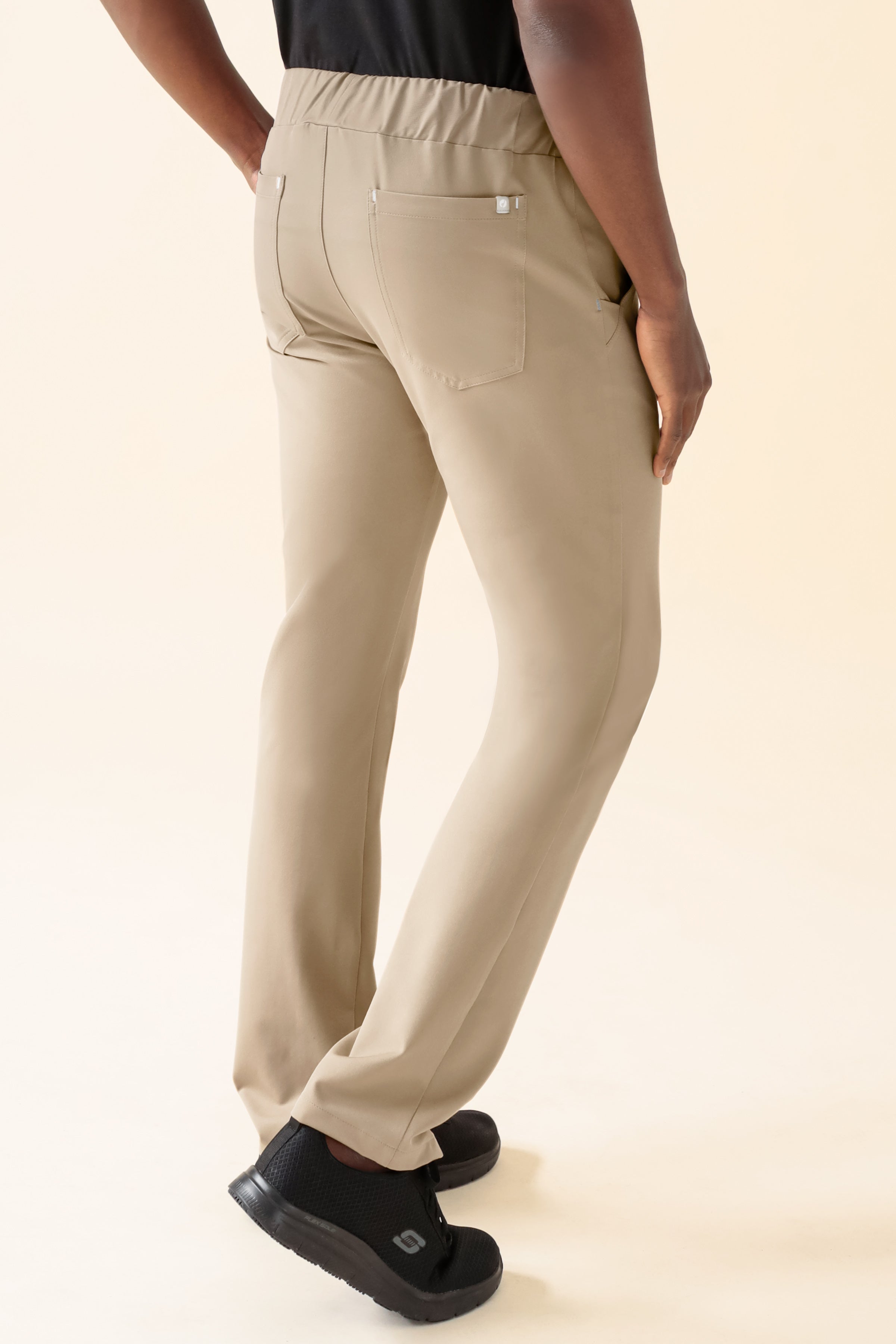 KAERE Hose Herren - gerader Saum ohne Beintaschen sand