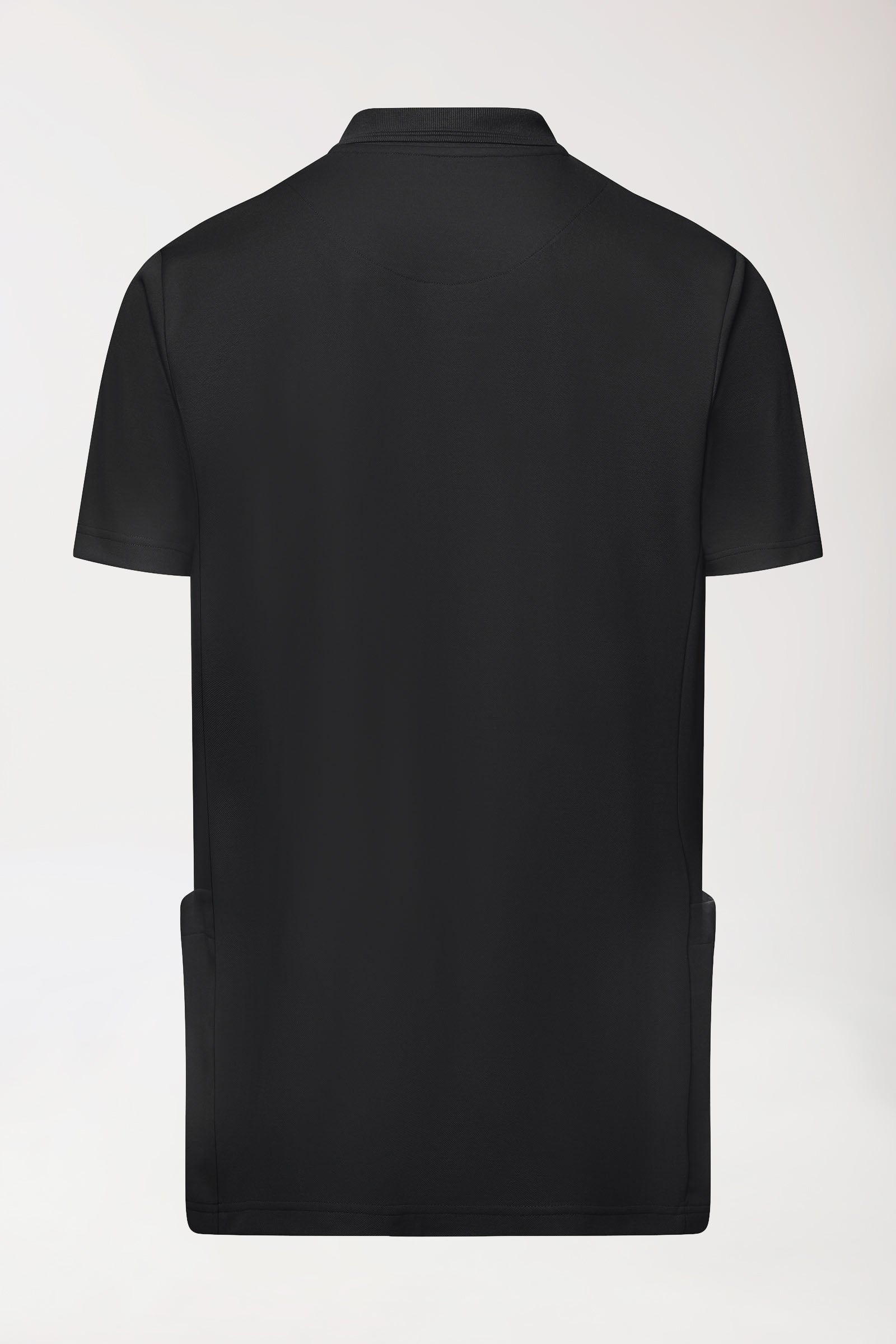 COMFY FLEX Stretch Schlupfkasack Herren - Polokragen schwarz