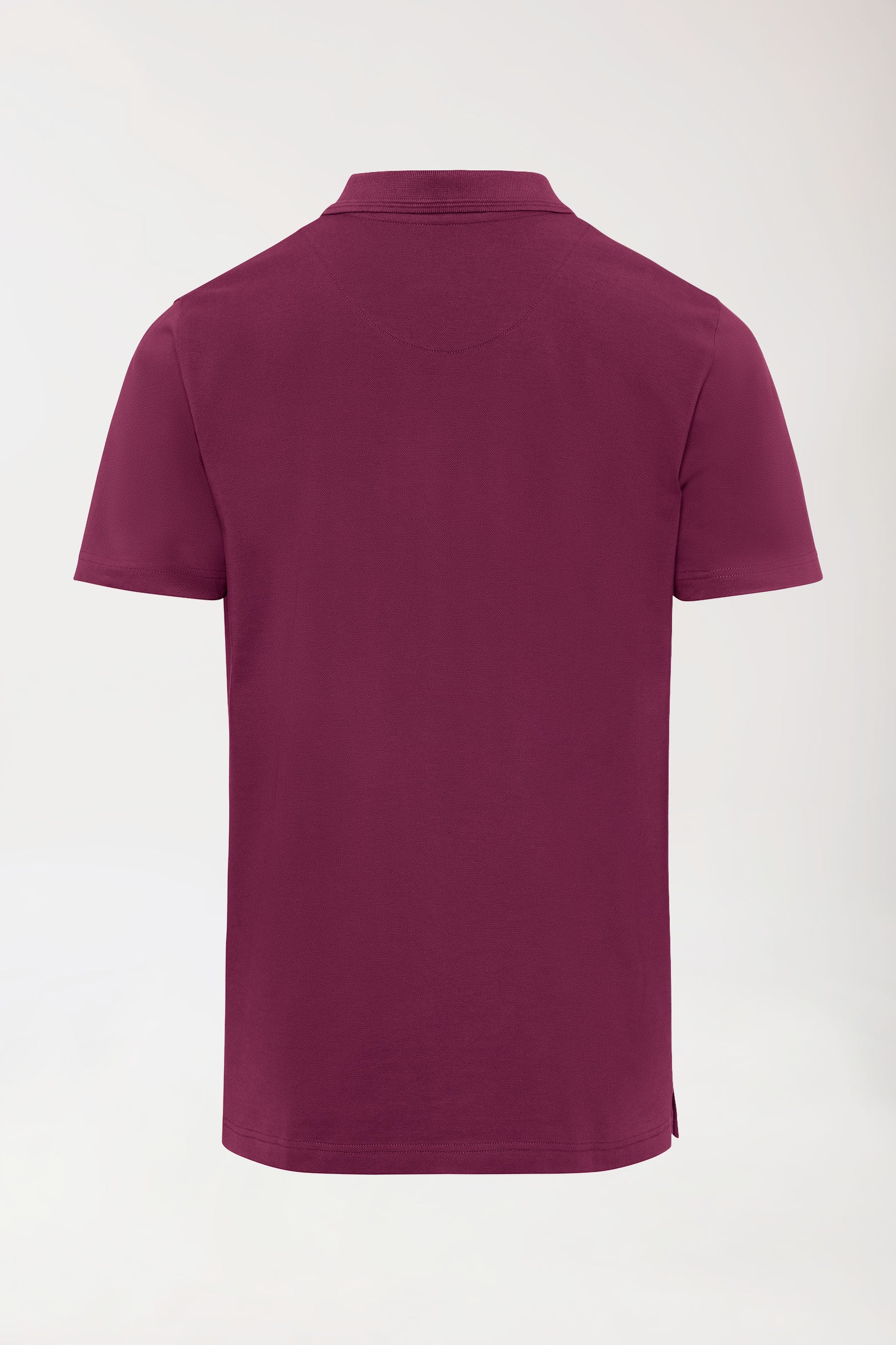 COMFY FLEX Stretch Shirt Herren - Polokragen berry, Rückansicht 