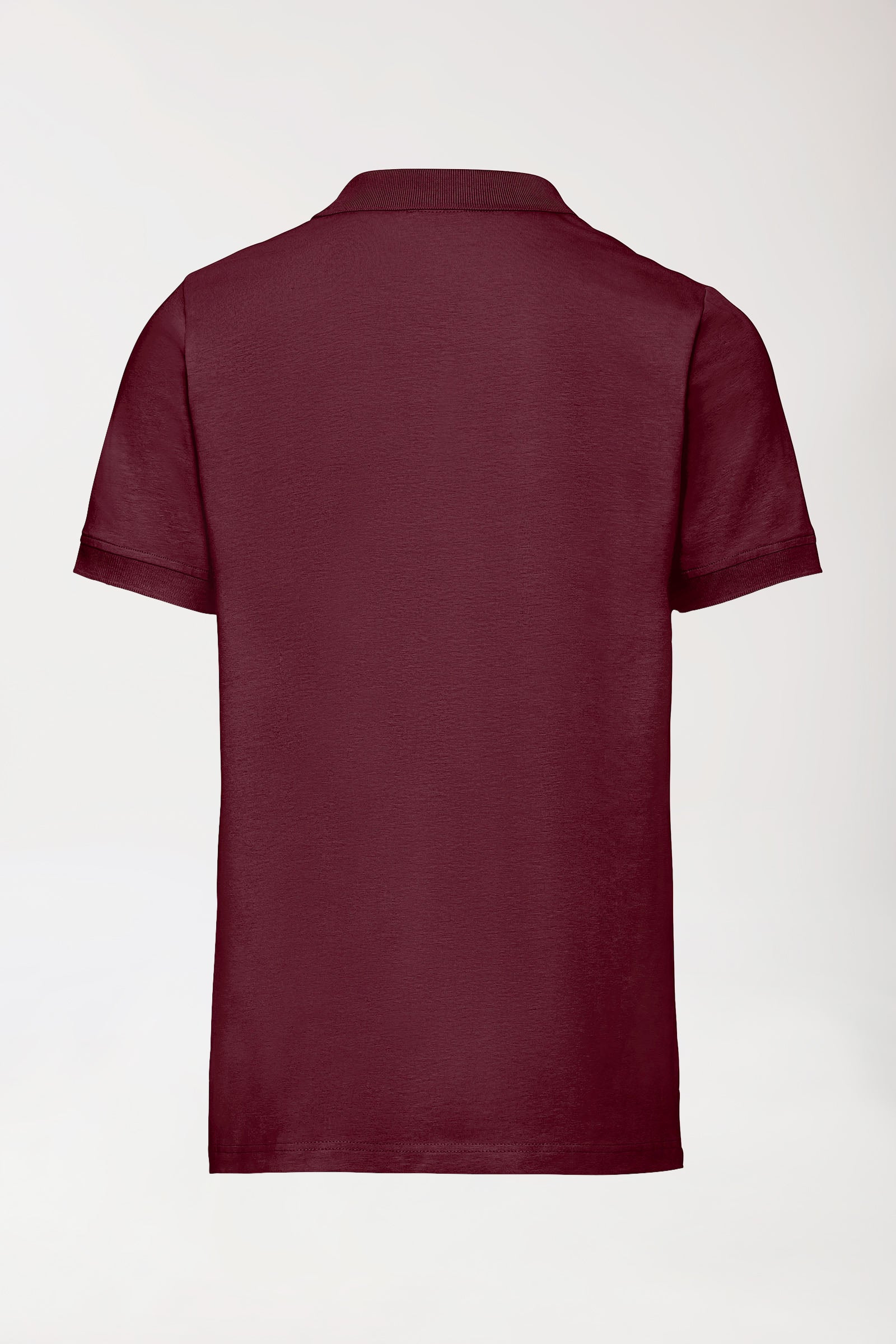 Stretch Shirt Herren - Polokragen - Knopfleiste - bordeaux