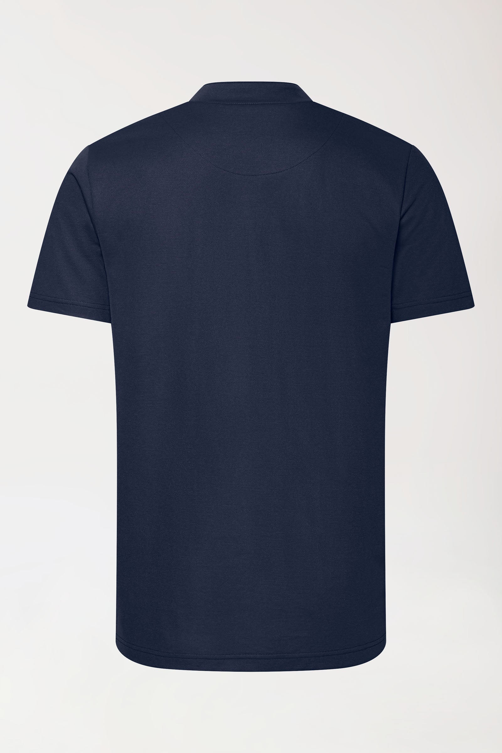COMFY FLEX Stretch Shirt Herren - Stehkragen navy, Rückansicht 