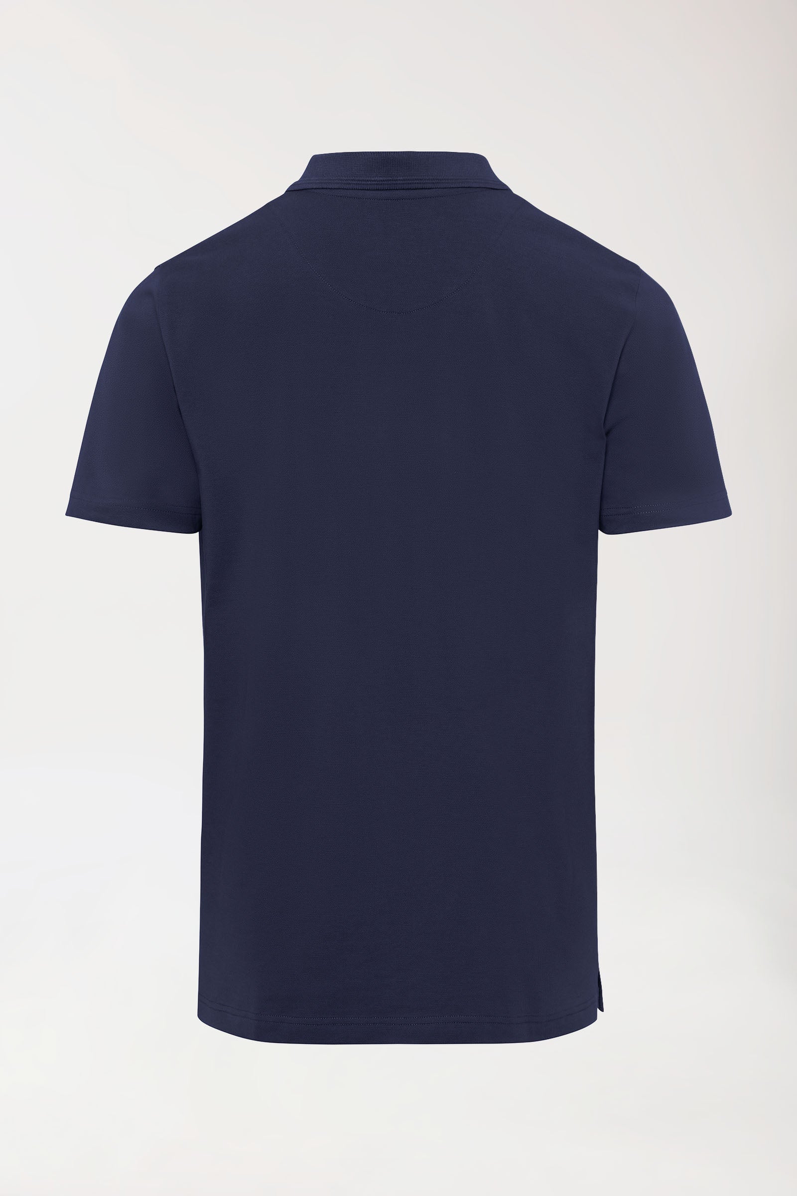 COMFY FLEX Stretch Shirt Herren - Polokragen navy, Rückansicht 