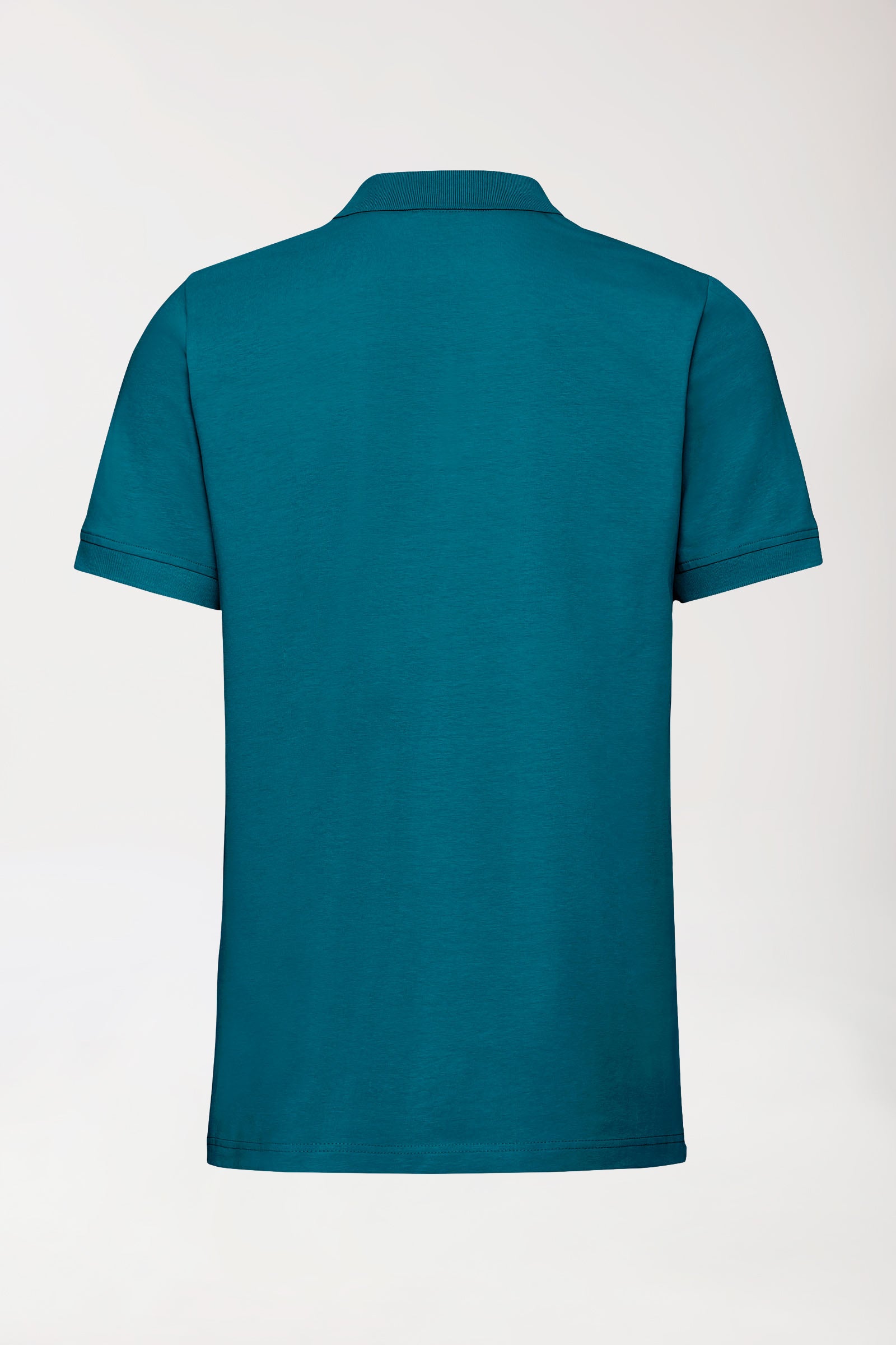 Stretch Shirt Herren - Polokragen - Knopfleiste petrol