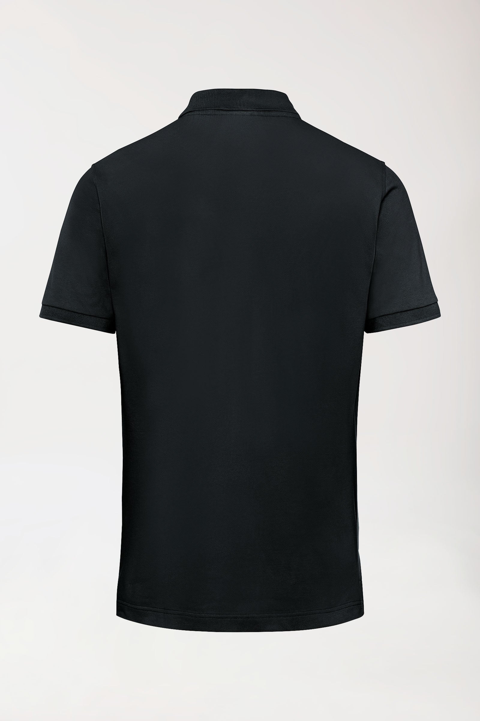 Stretch Shirt Herren - Polokragen schwarz