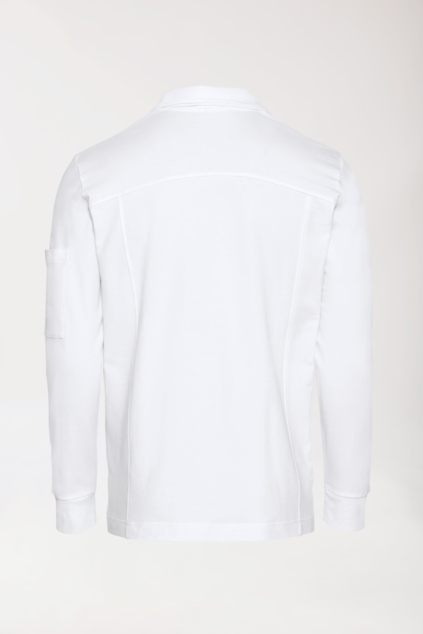 Sweatjacke Herren - Stehkragen weiß