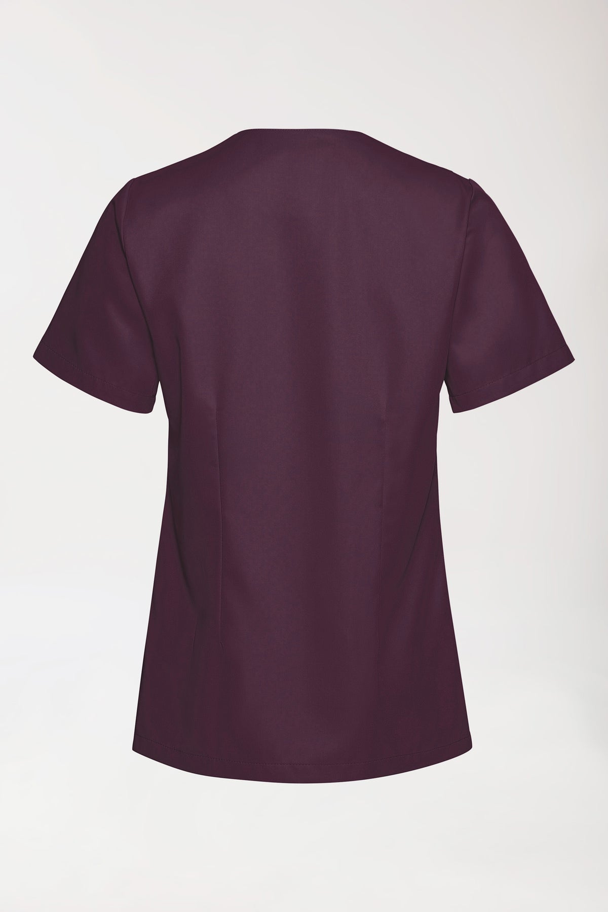 TENCEL™ Schlupfkasack Damen - V-Ausschnitt black berry, Rückansicht 
