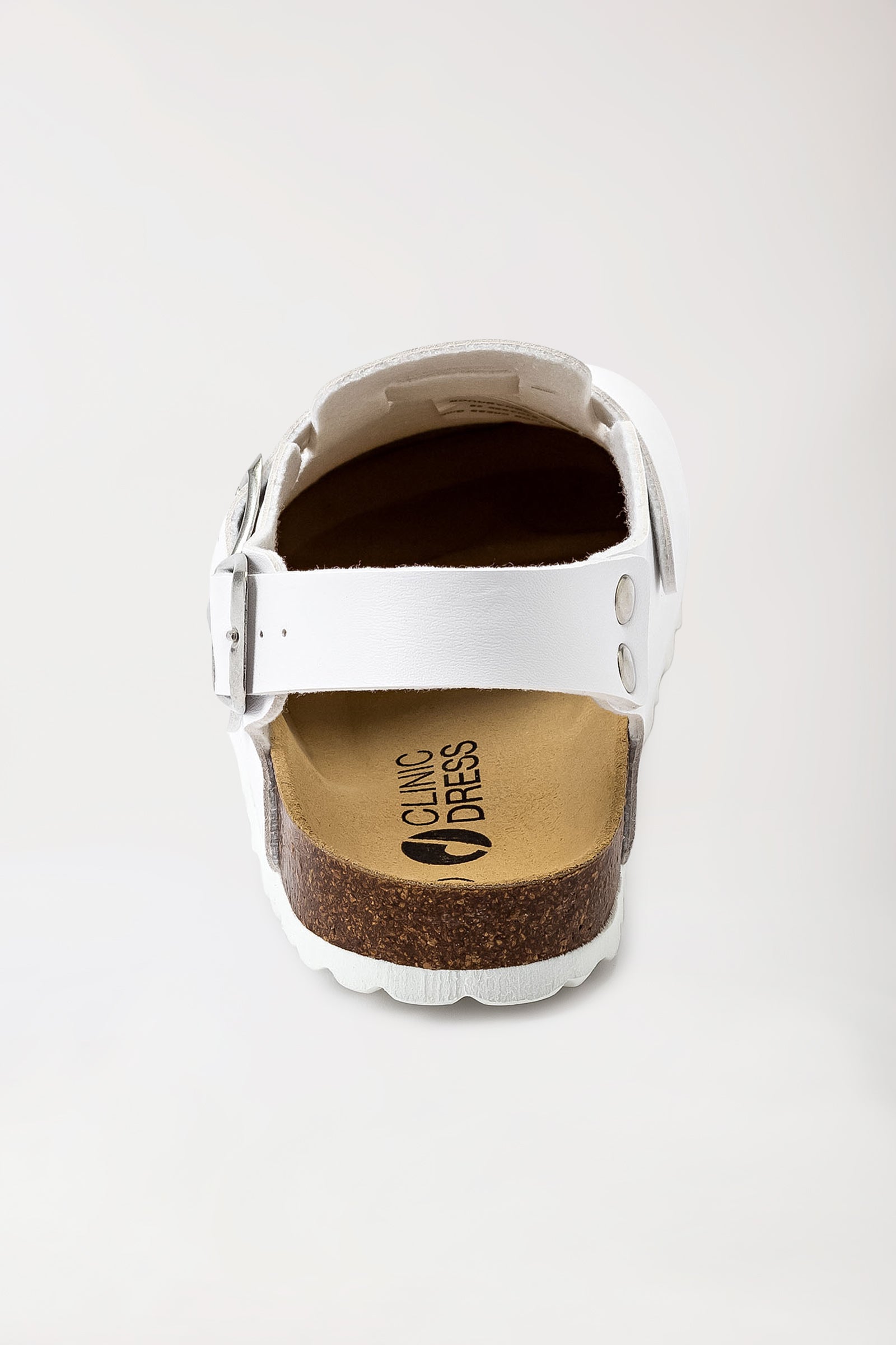 Damen Clog - Fersenriemen - Motivdruck - weiß/bunt, Rückansicht 