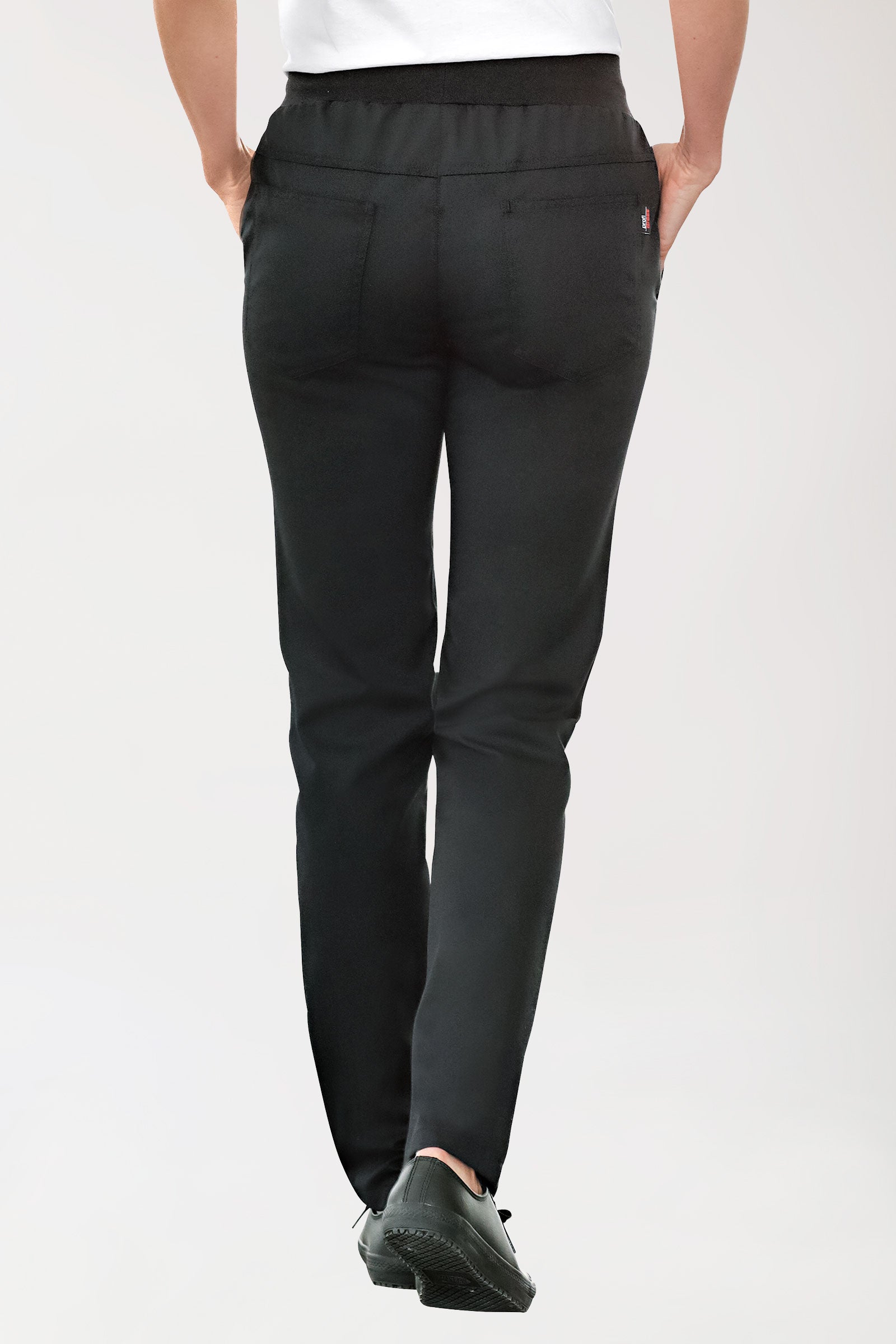 Hose für Damen Strickbund Schwarz