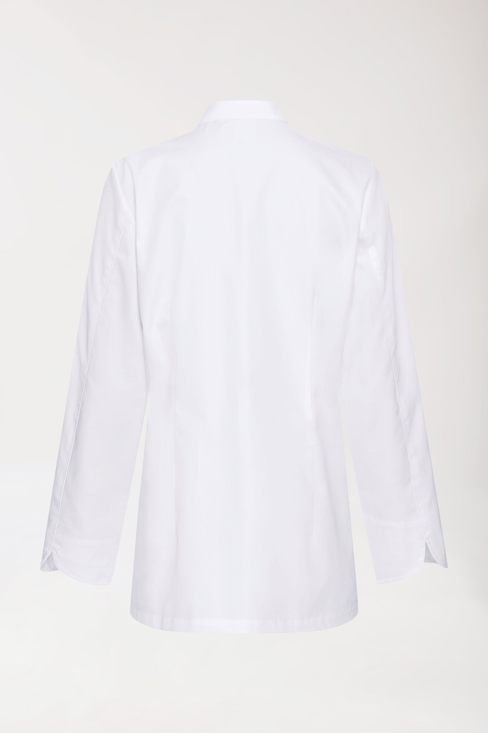 Gastro Kochjacke Damen aus Baumwolle - 1/1 Arm weiß, Rückansicht 