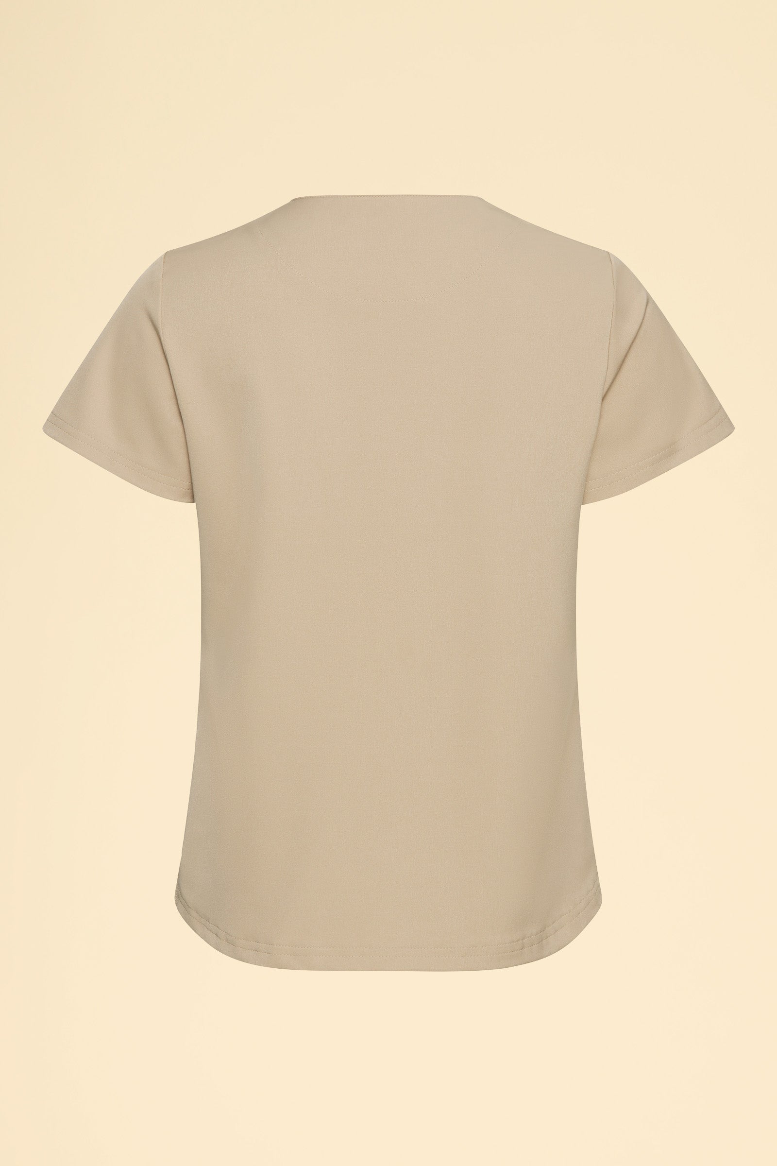 KAERE Shirt Damen - Rundhalsausschnitt sand, Rückansicht 
