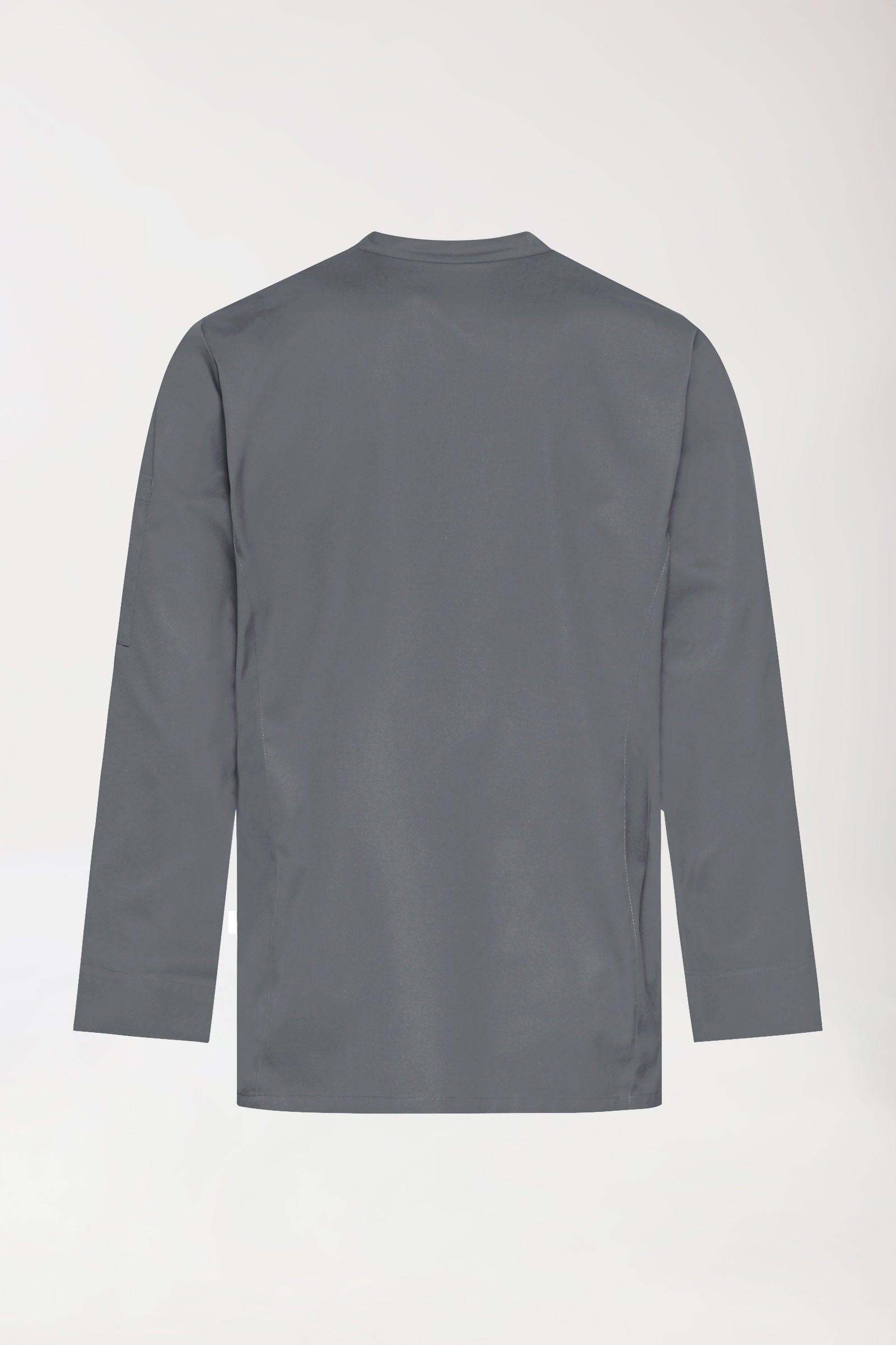 Gastro Kochjacke Herren - 1/1 Arm steingrau, Rückansicht 