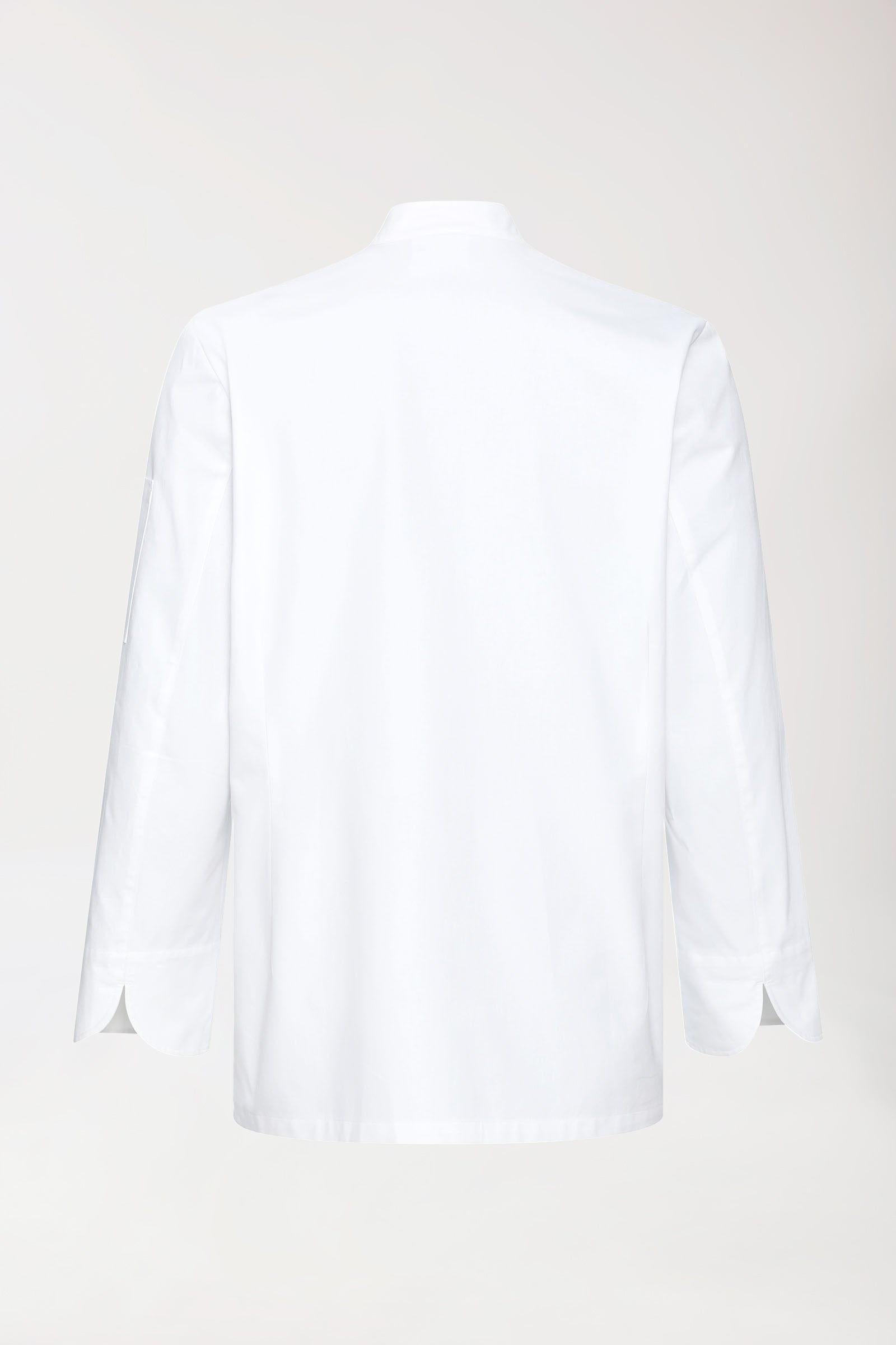 Gastro Kochjacke Herren - 6er Knopfreihe - 1/1 Arm weiß, Rückansicht 