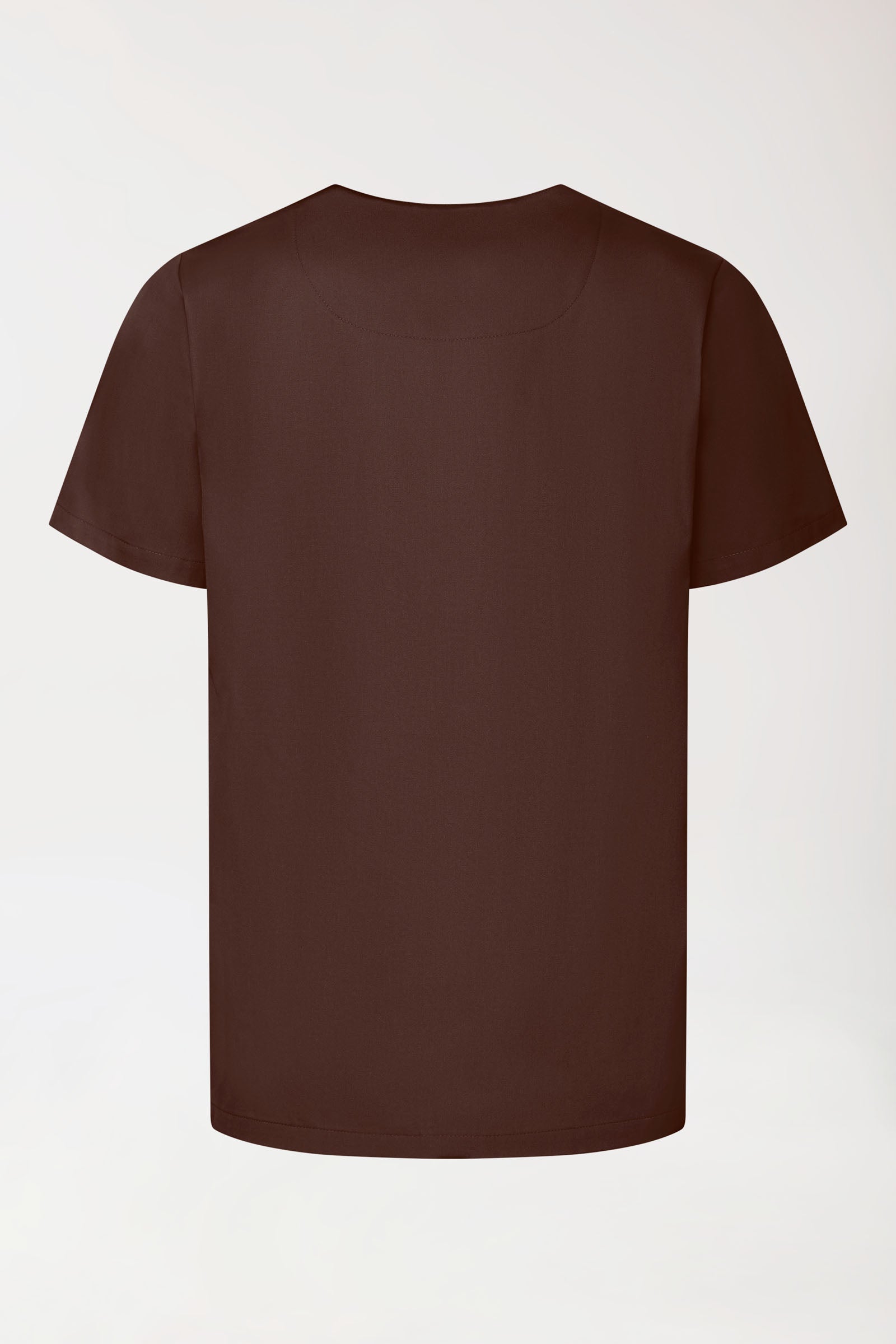 GREEN Stretch Schlupfkasack Unisex - V-Ausschnitt coffee, Rückansicht 