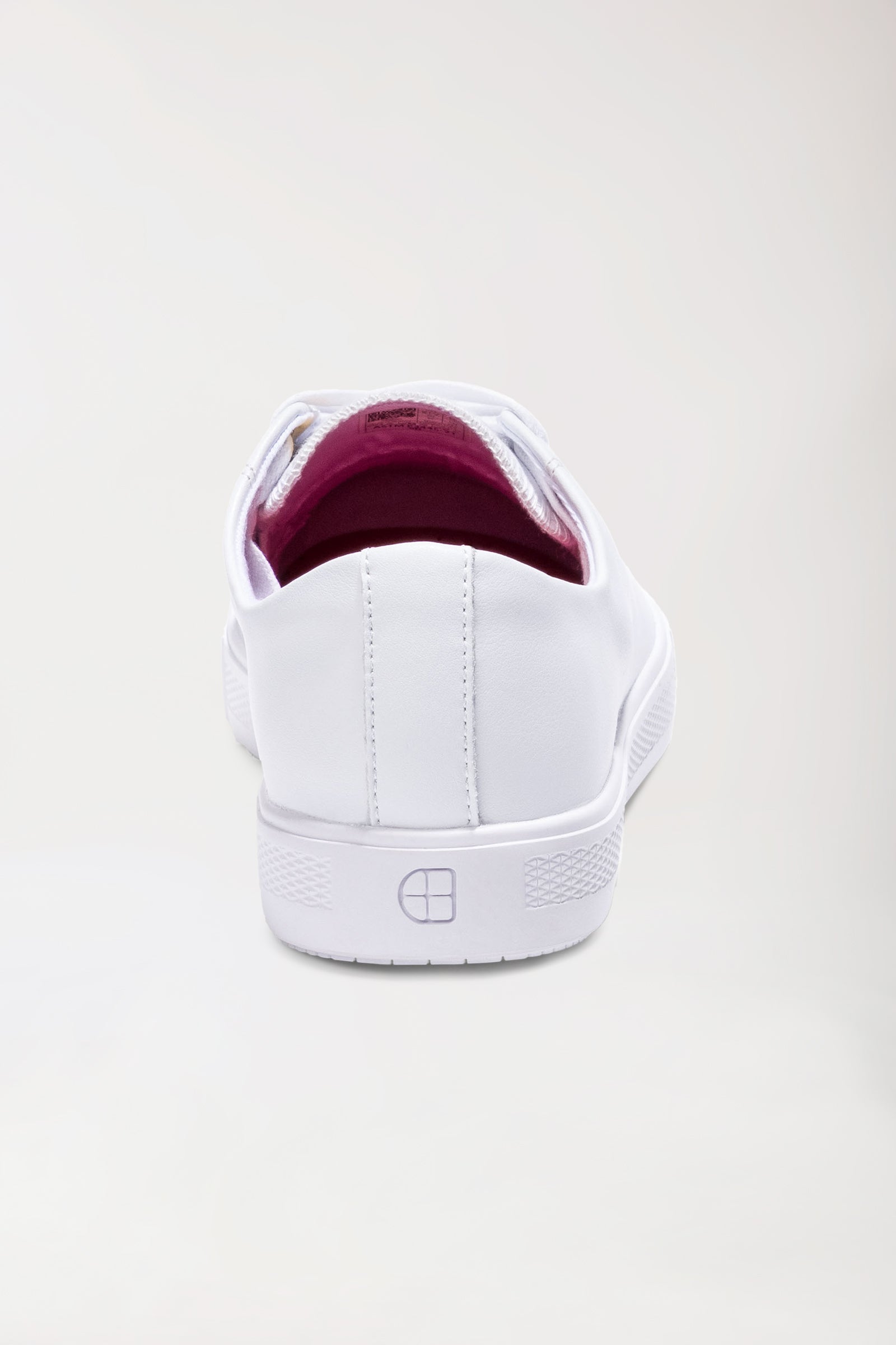 Unisex Berufsschuh - wasserabweisend weiß, Rückansicht 