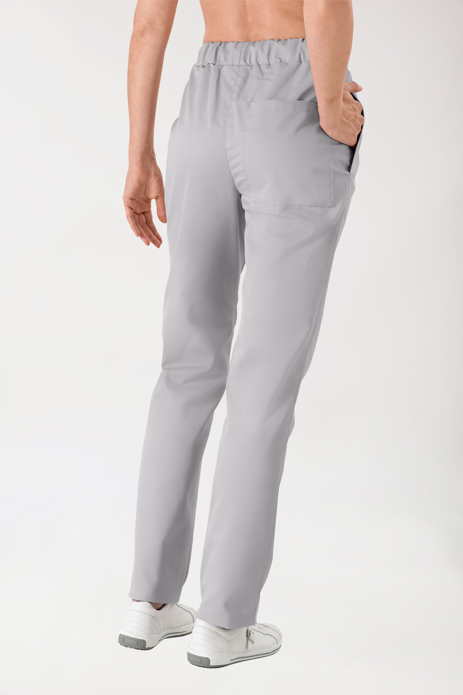 JUST STRONG Hose Unisex - Seitentasche - Gummibund grau