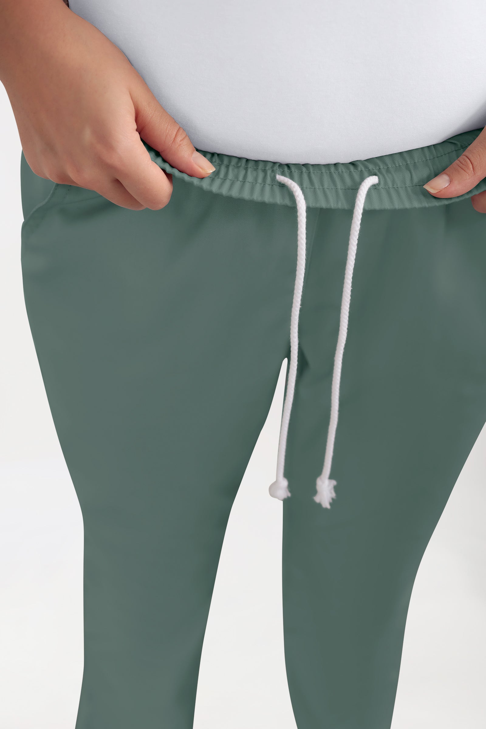 CORE Hose Damen - leicht vertiefter Bund dunkelgrün