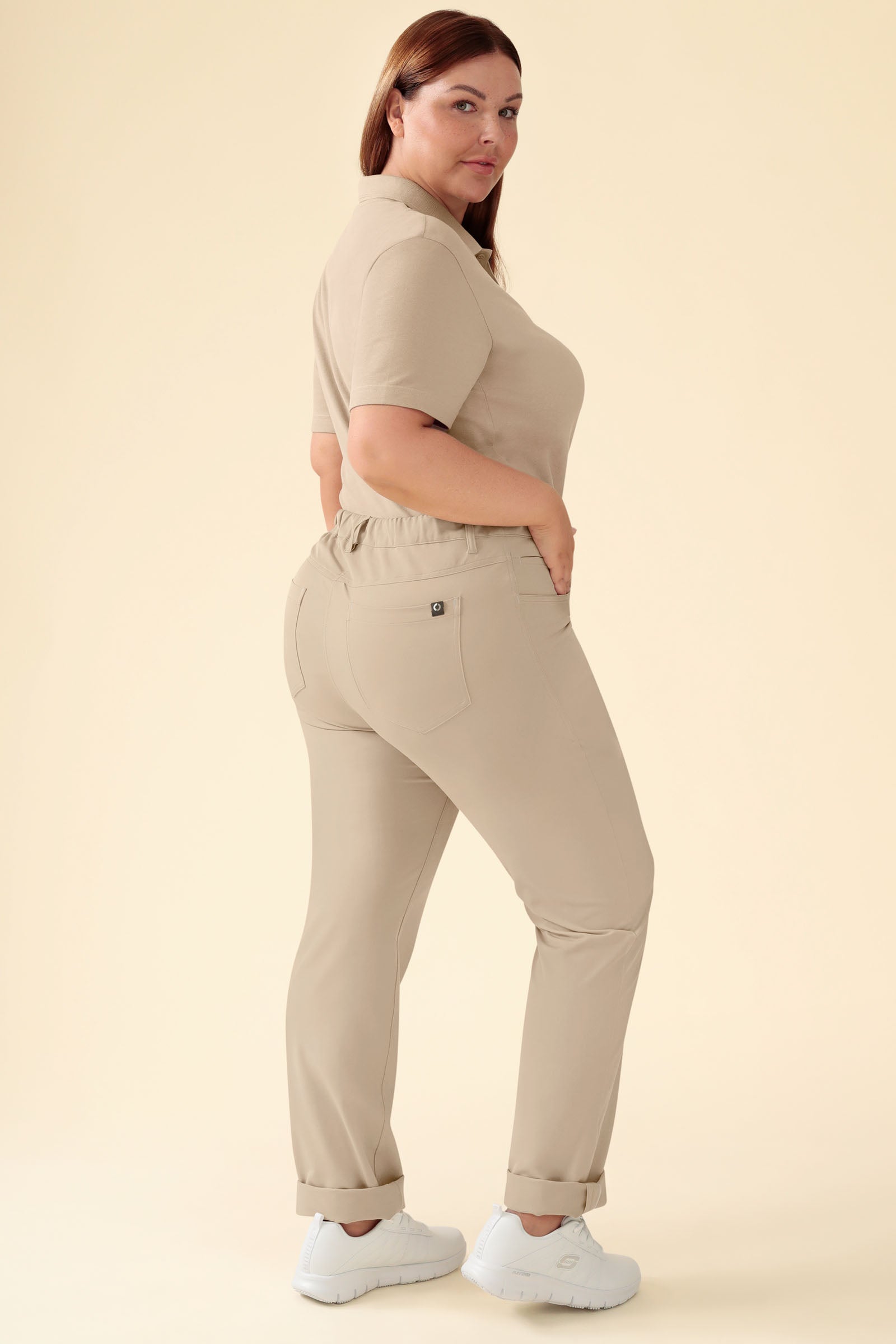 KAERE Hose Damen - 5-Pocket sand