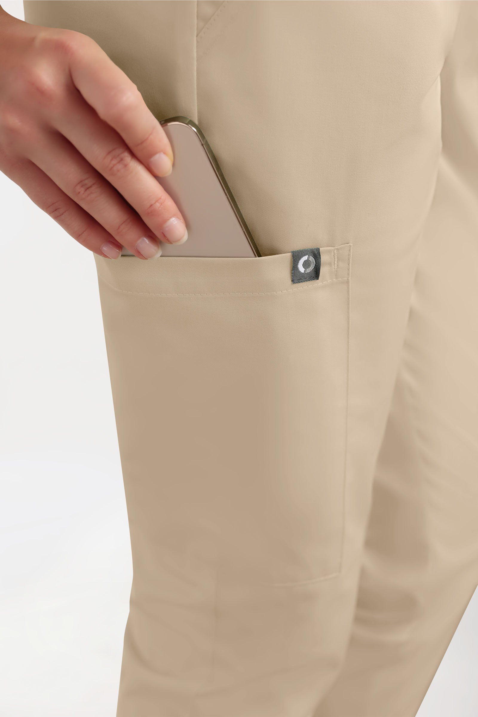 GREEN Stretch Hose Damen - Jogpants Style sand