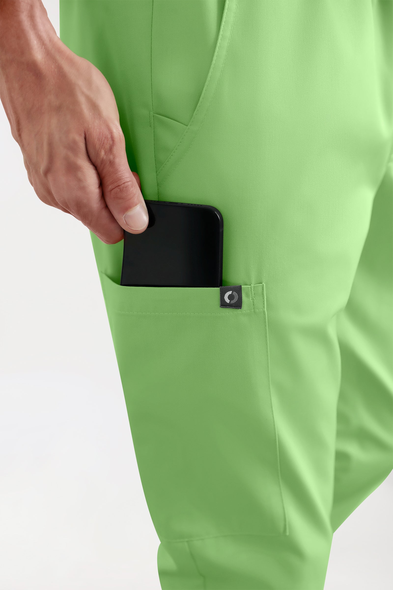 CORE Cargohose Herren - Jogpants Style apfelgrün