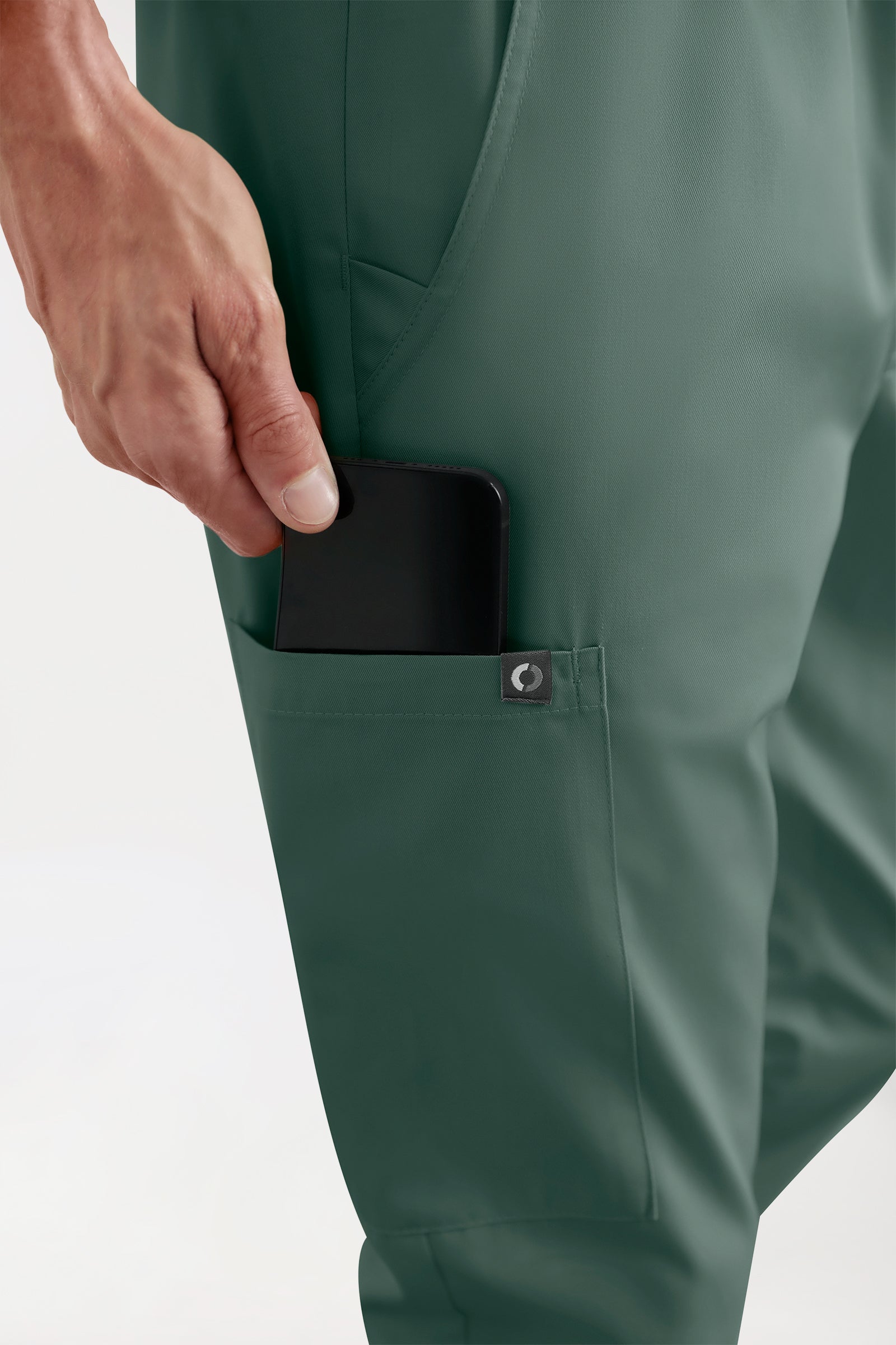 CORE Cargohose Herren - Jogpants Style dunkelgrün